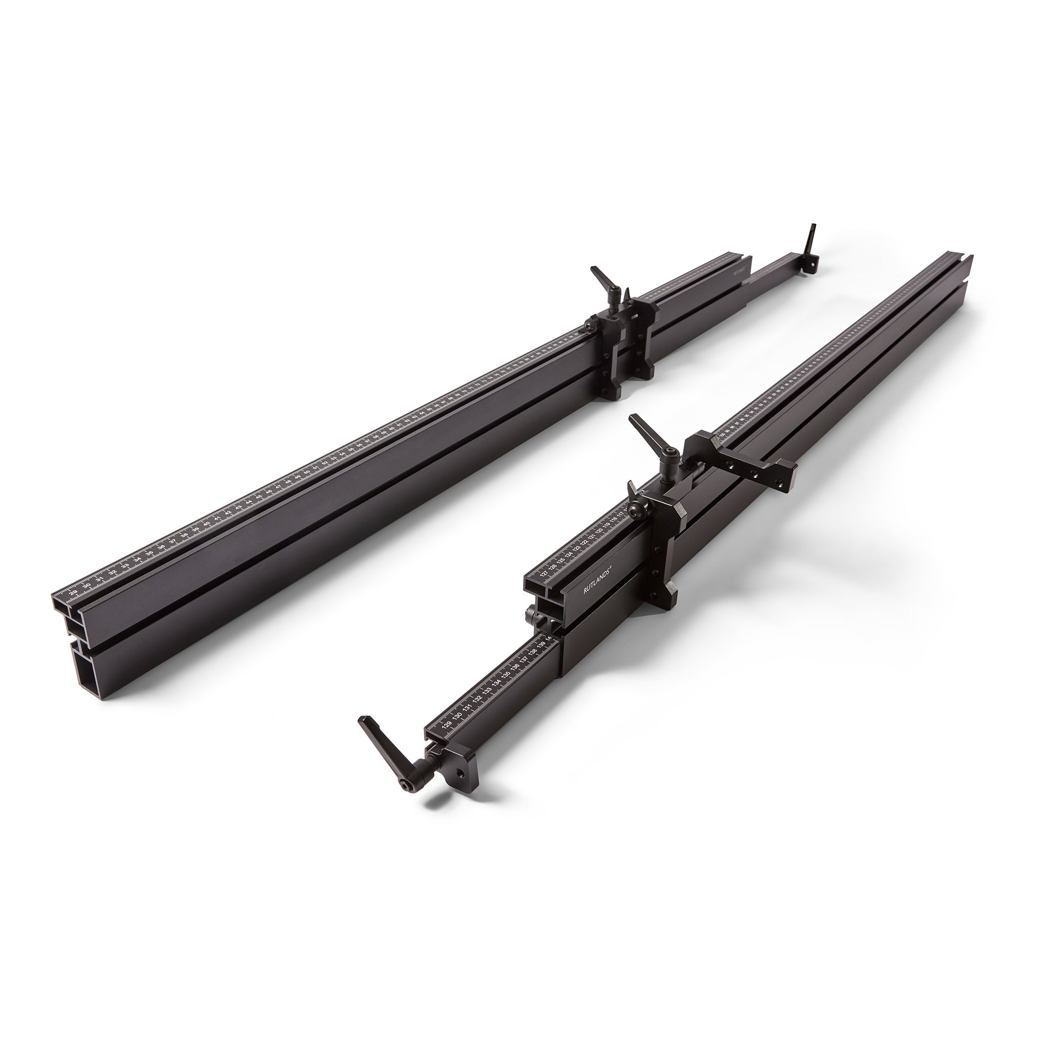 Extendable Mitre Saw Fence with Flip Stops - 2000mm - Set of 2