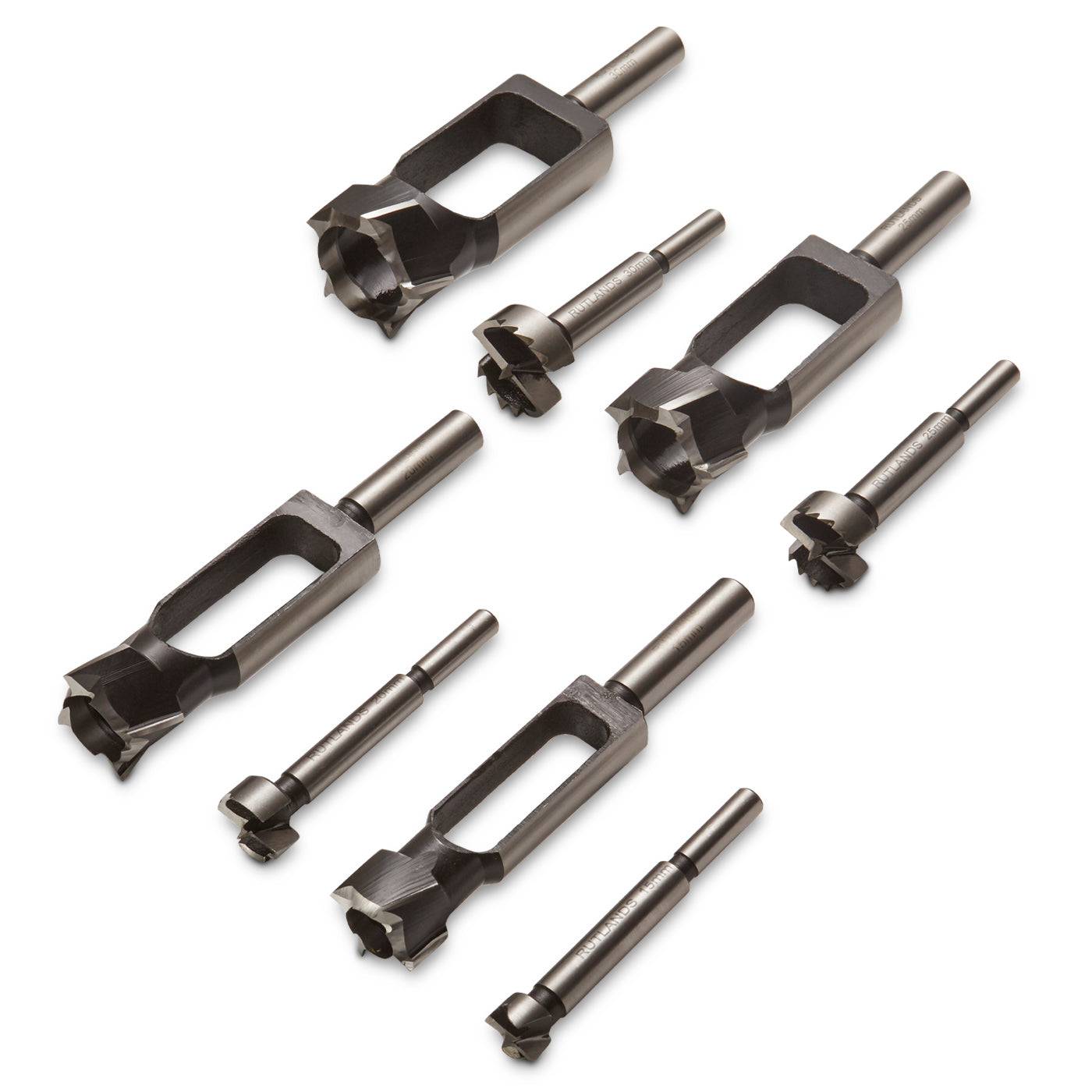 Plug and Tenon Cutters with Forstner Bits - Set of 4