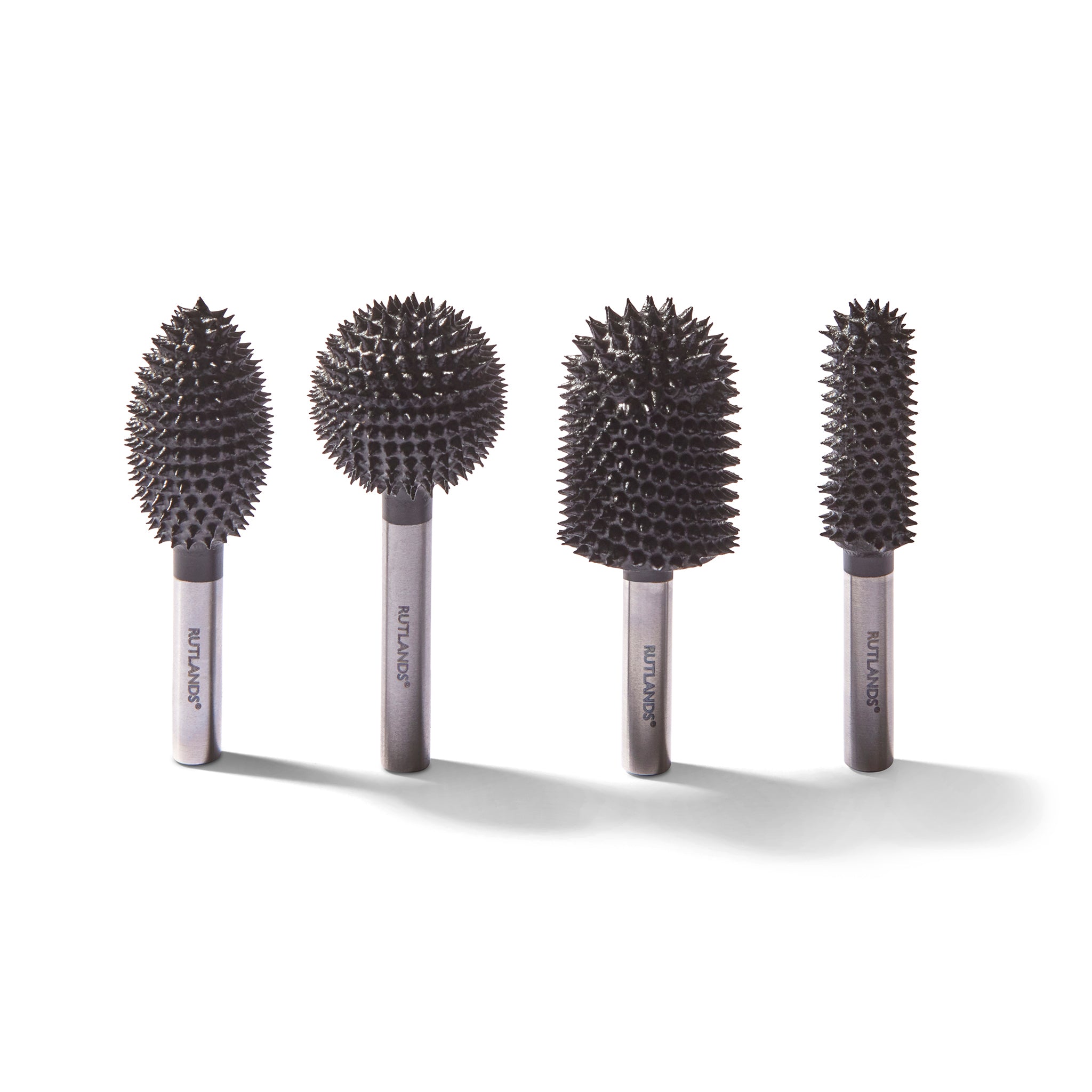 Carbide Rotary Carving Burrs - 6.35mm Shank - Set of 4
