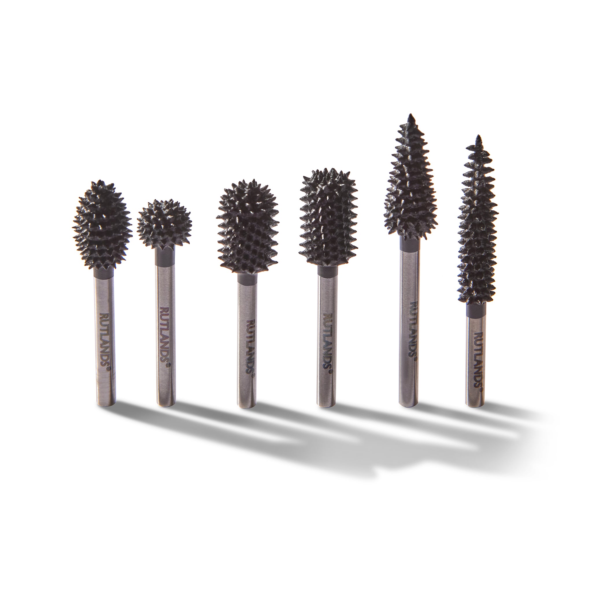 Carbide Rotary Carving Burrs - 3.2mm Shank - Set of 6
