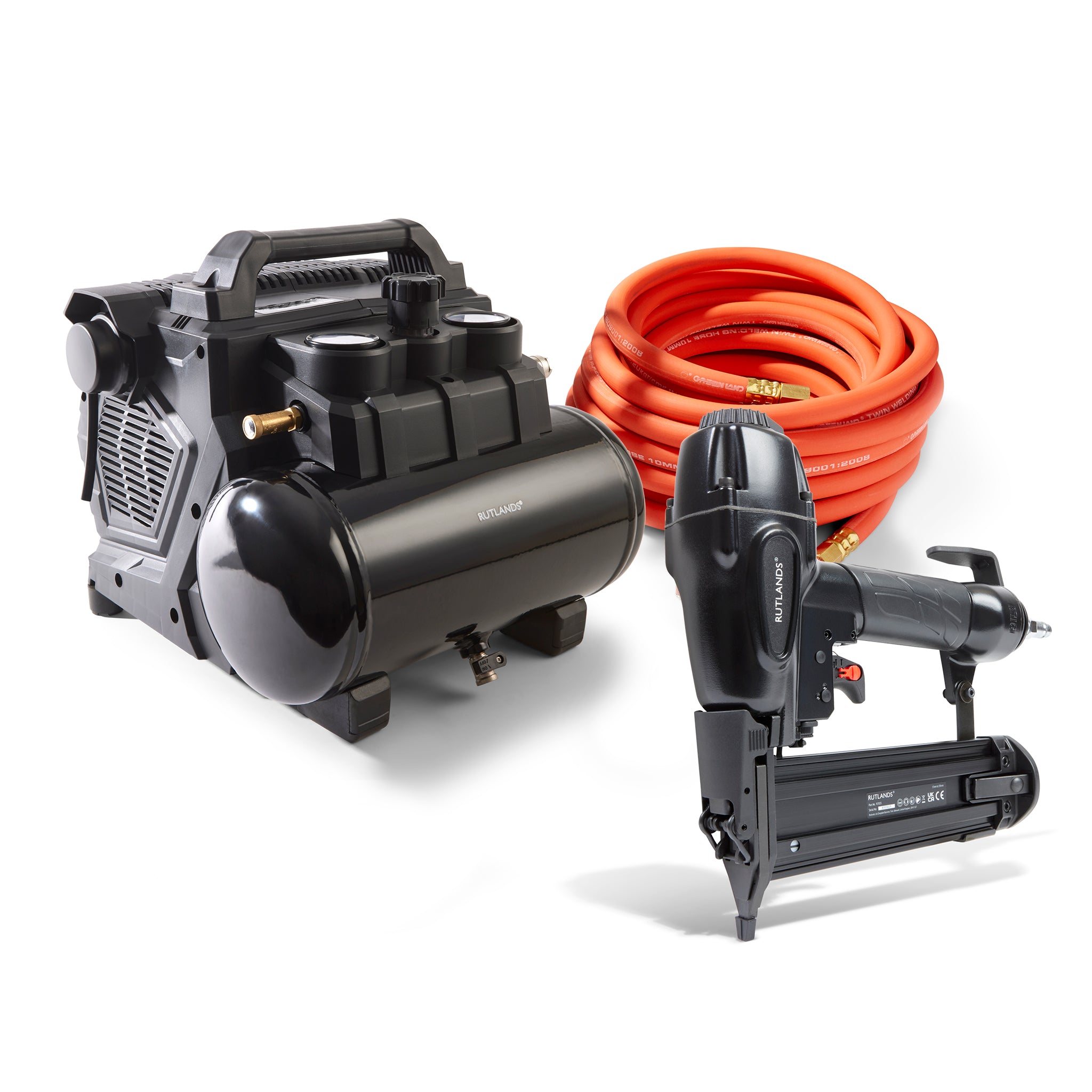 Finish Nailer 18 Gauge with Silent Cordless 20V Compressor