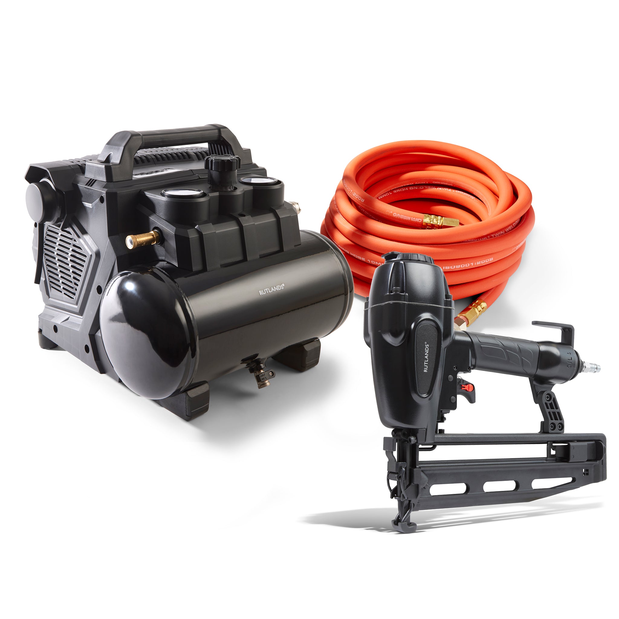 Finish Nailer 16 Gauge with Silent Cordless 20V Compressor