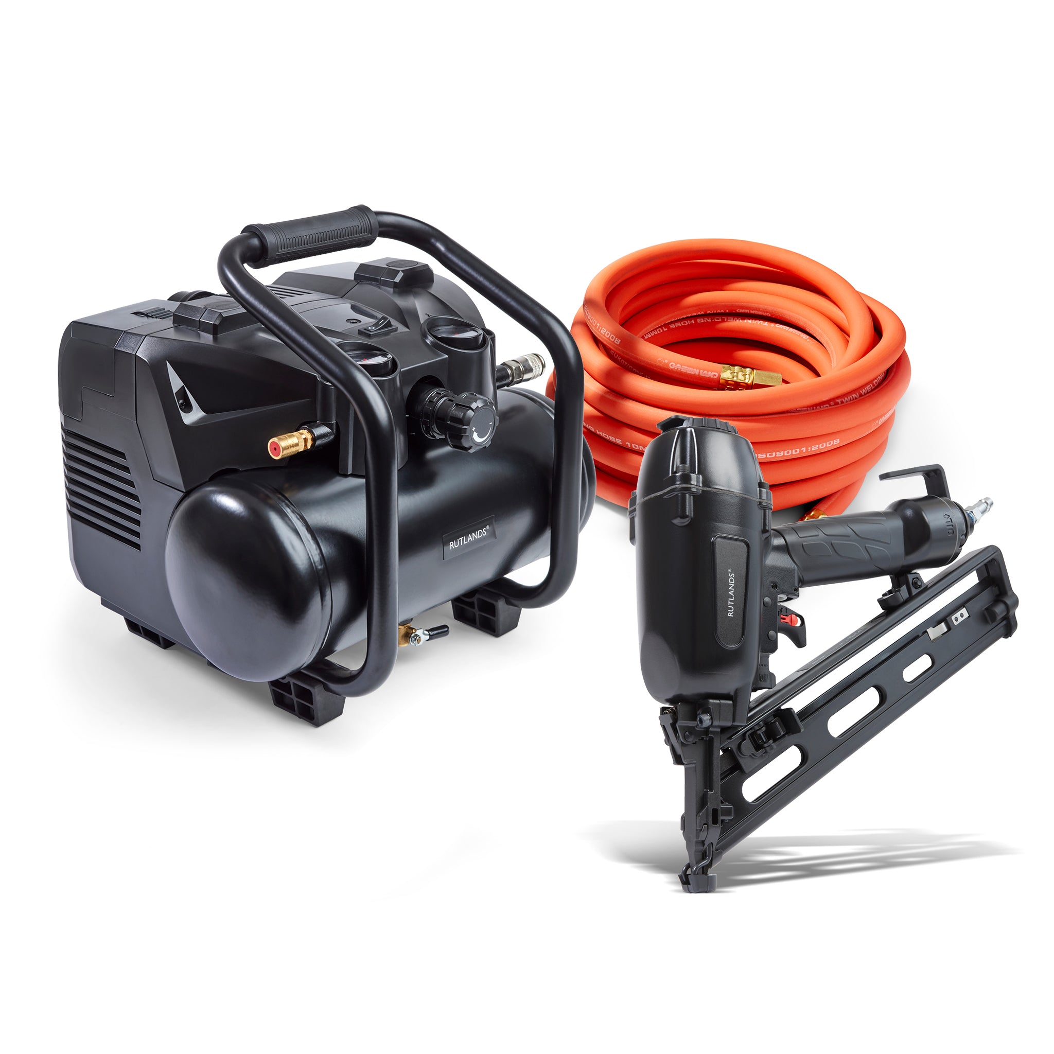 Angle Finish Nailer 15 Gauge with Cordless 18V Compressor