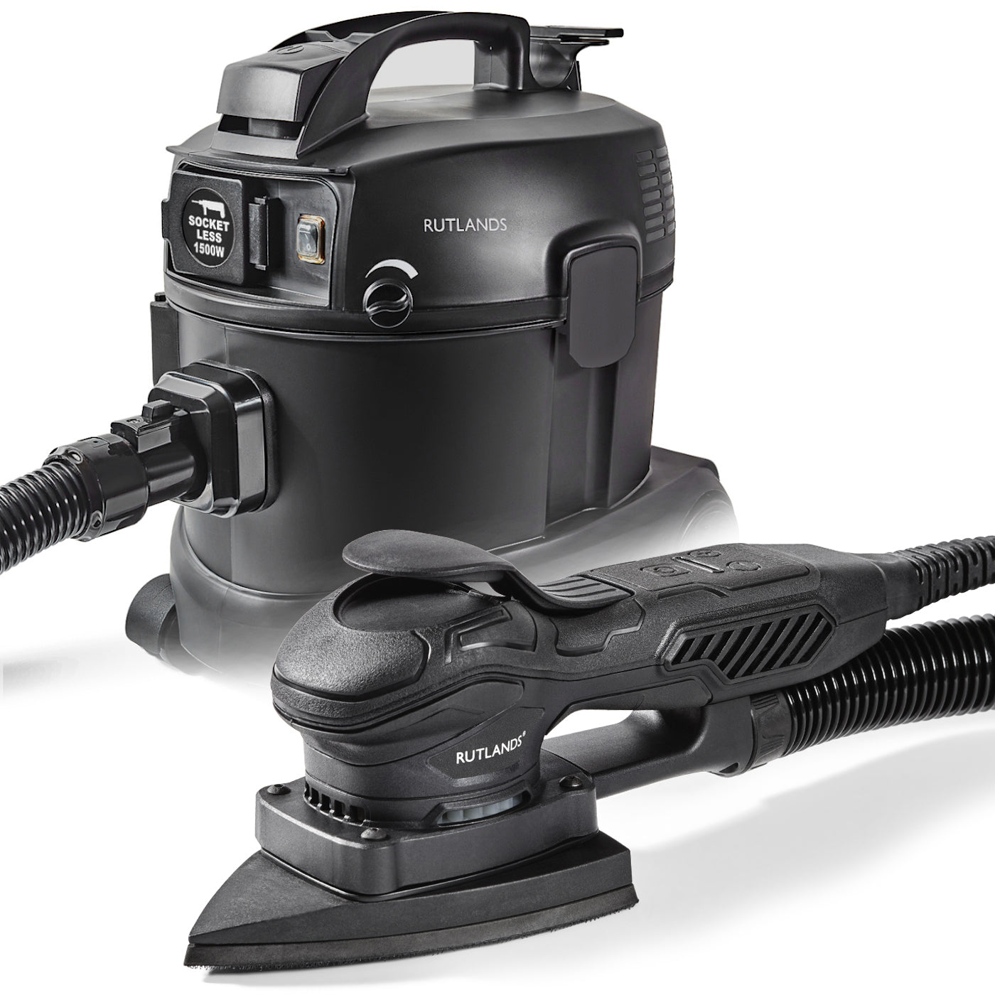 Brushless Delta Orbital Sander with Dust Extractor - 10 Litre