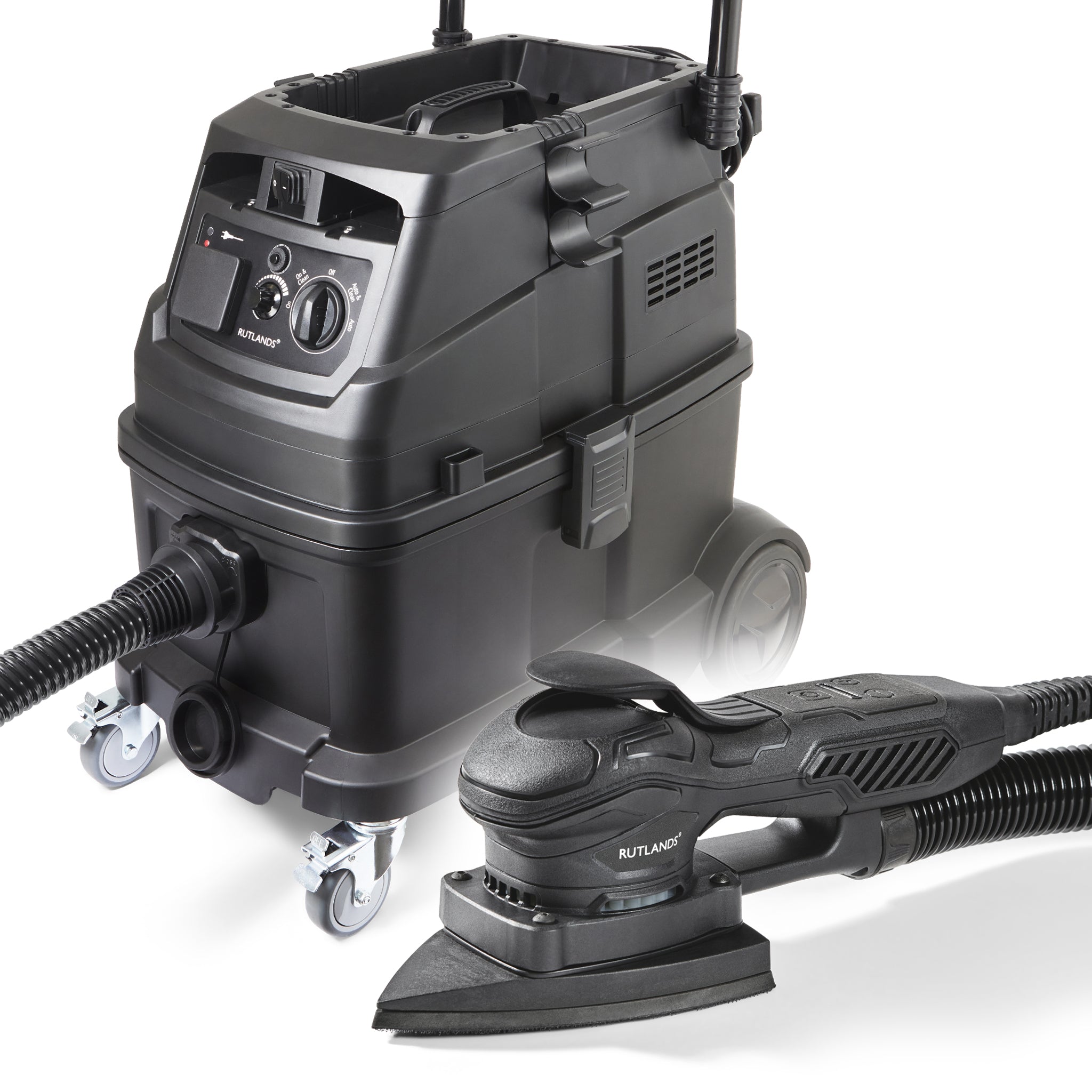 Brushless Delta Orbital Sander with M Class Dust Extractor - 40 Litre