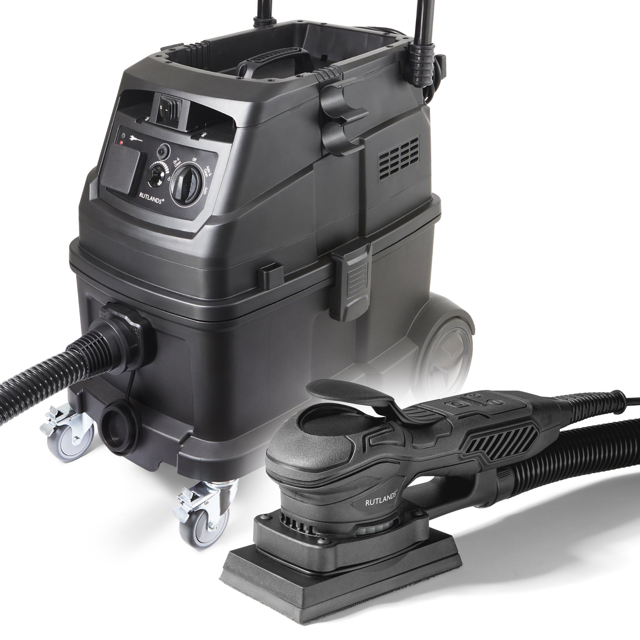 Brushless Palm Orbital Sander with M Class Dust Extractor - 40 Litre