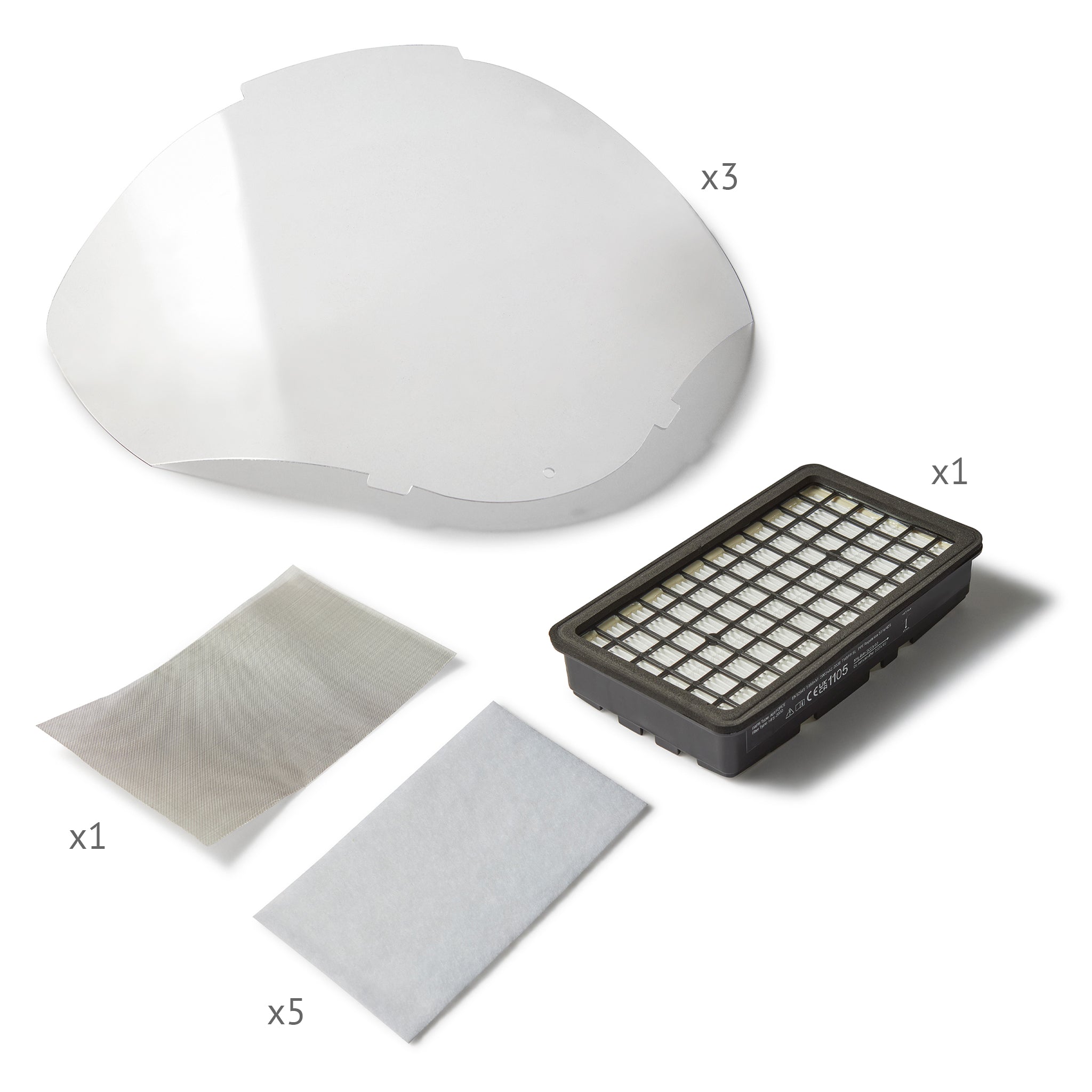 Filter and Lens Pack for Powered Air Purifying Respirator