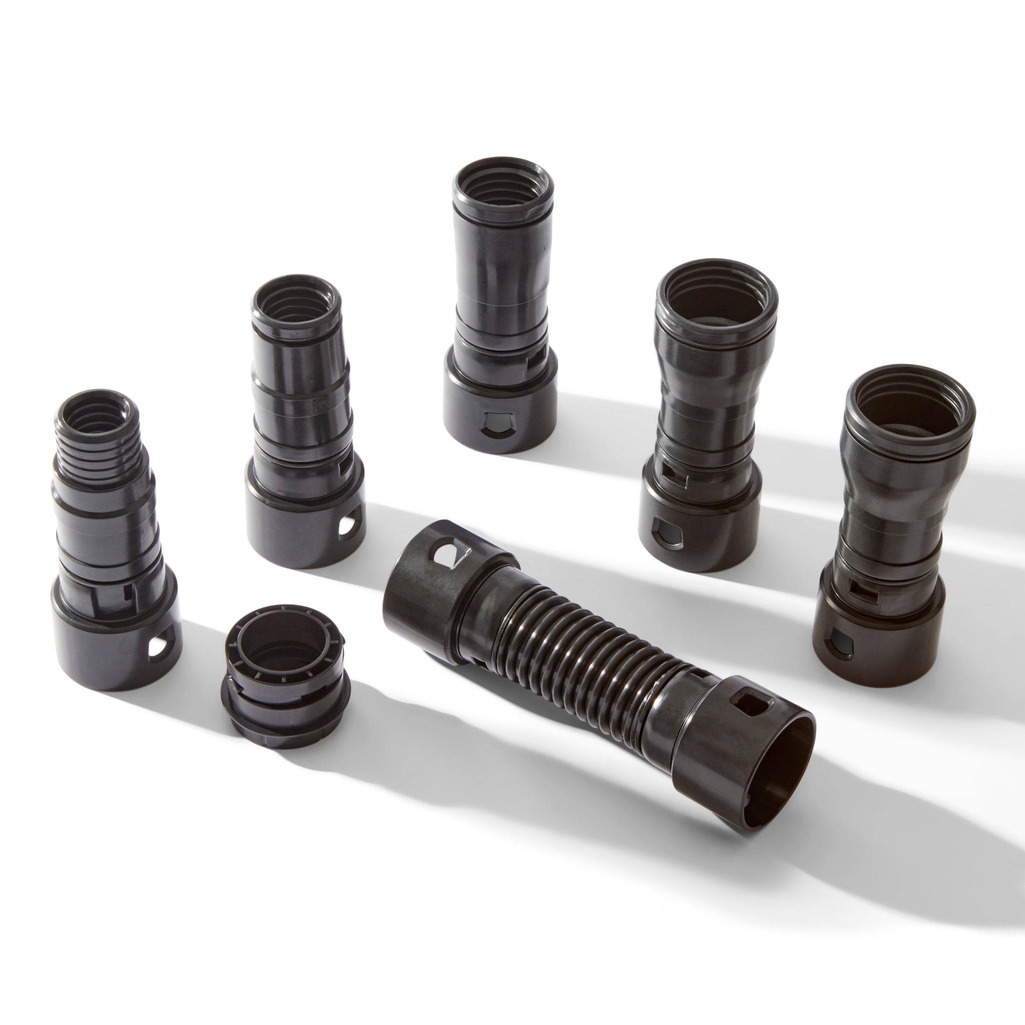 Power Tool Dust Hose Fast-Click Adaptors - Set of 7