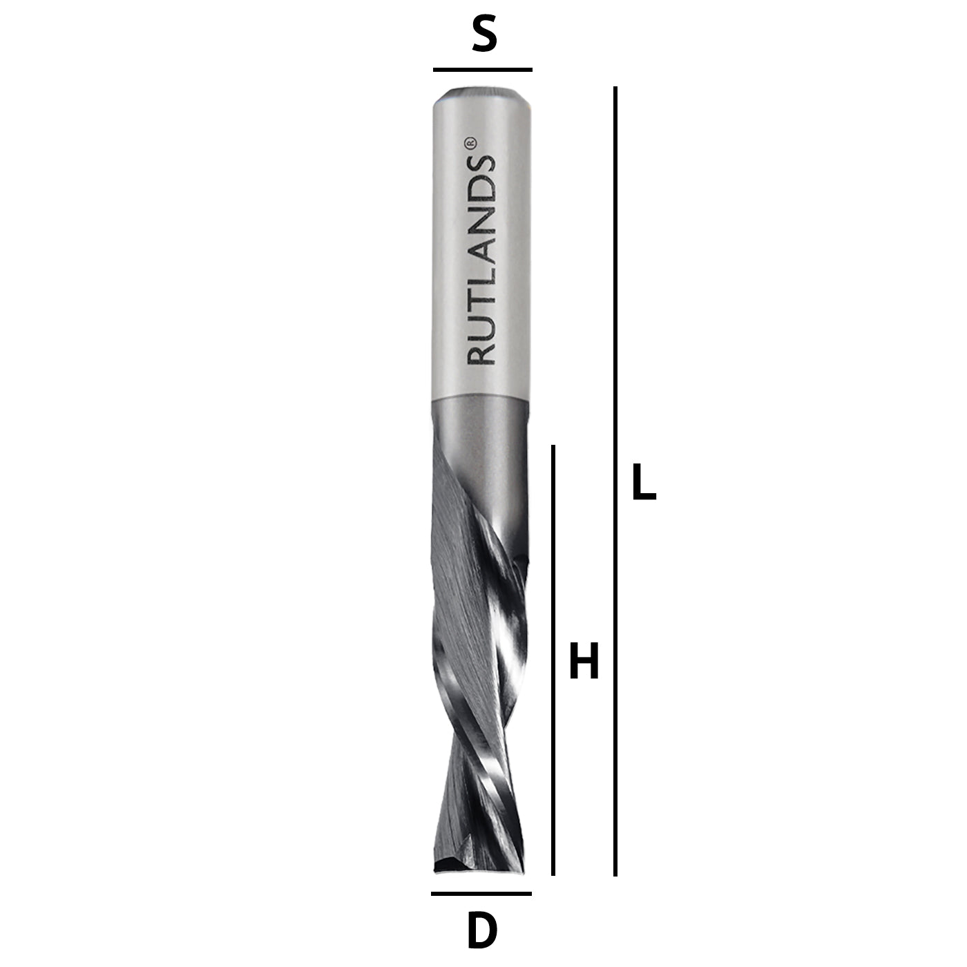 Solid Carbide Coated - Spiral Down Cut 2 Flute