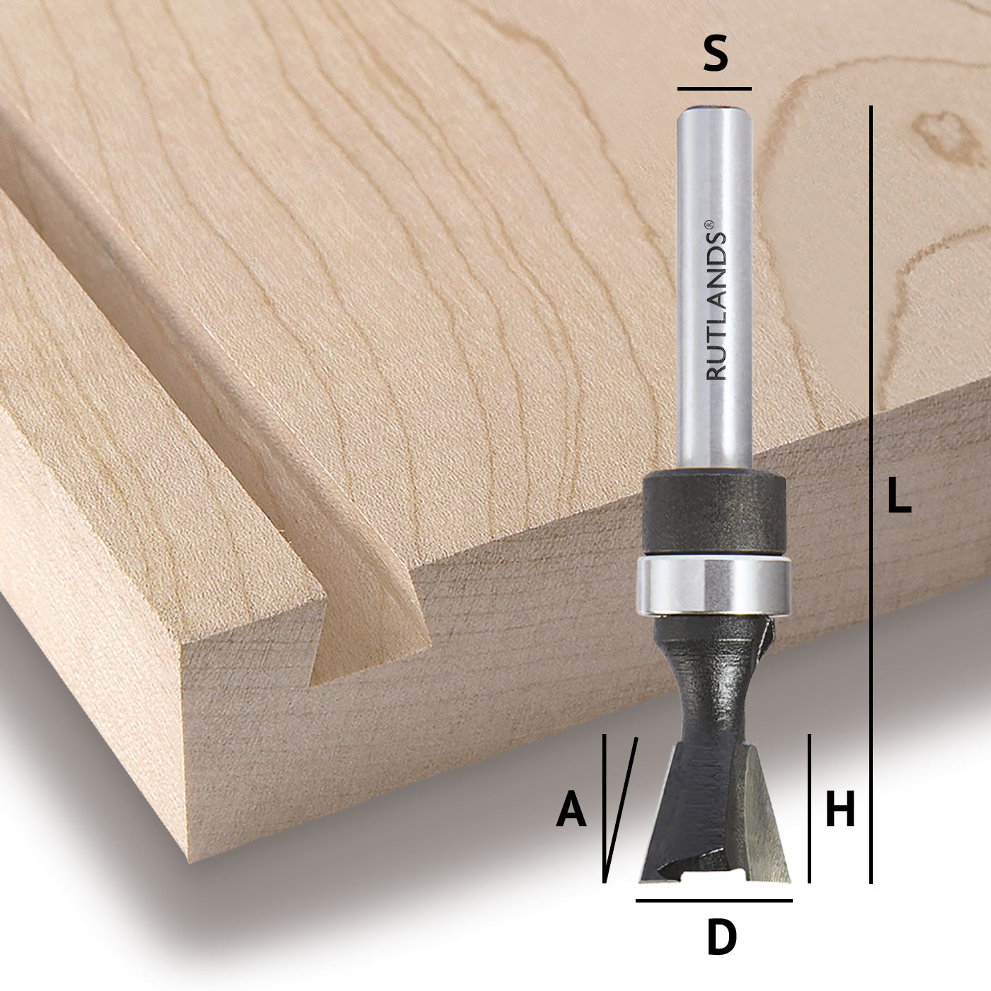 Router Bit - Dovetail with Bearing