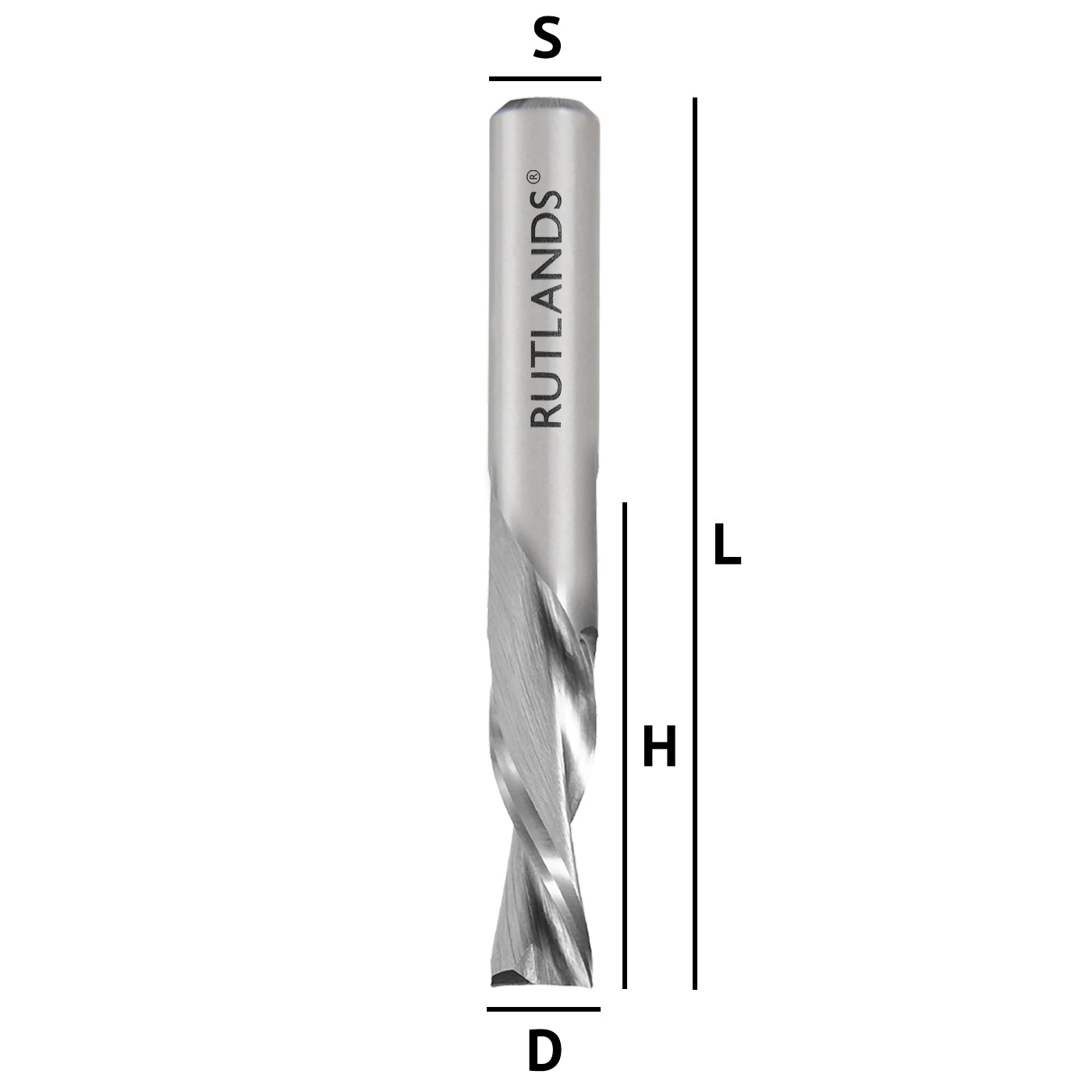 Solid Carbide - Spiral Down Cut 2 Flute