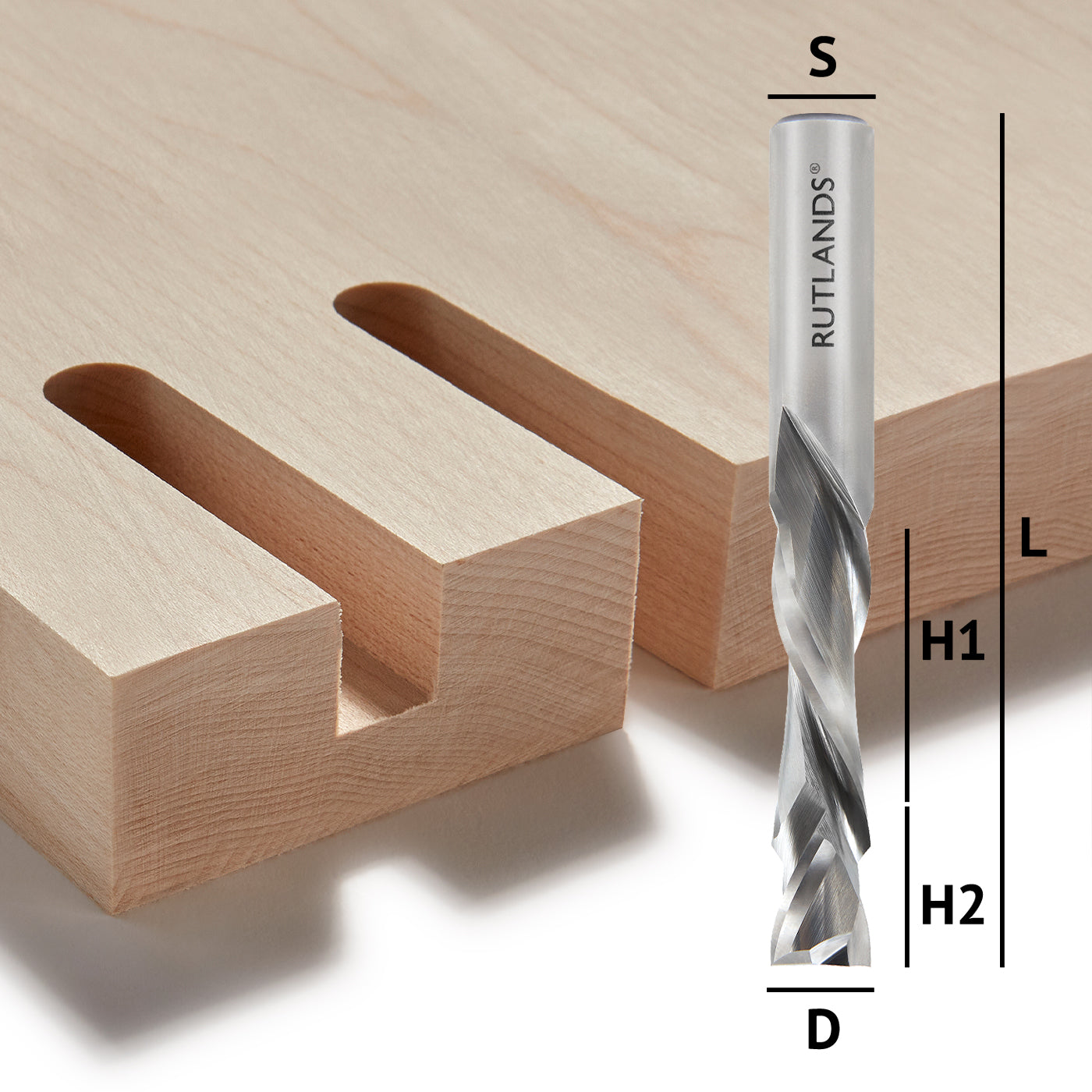 Solid Carbide - Spiral Compression 2 Flute