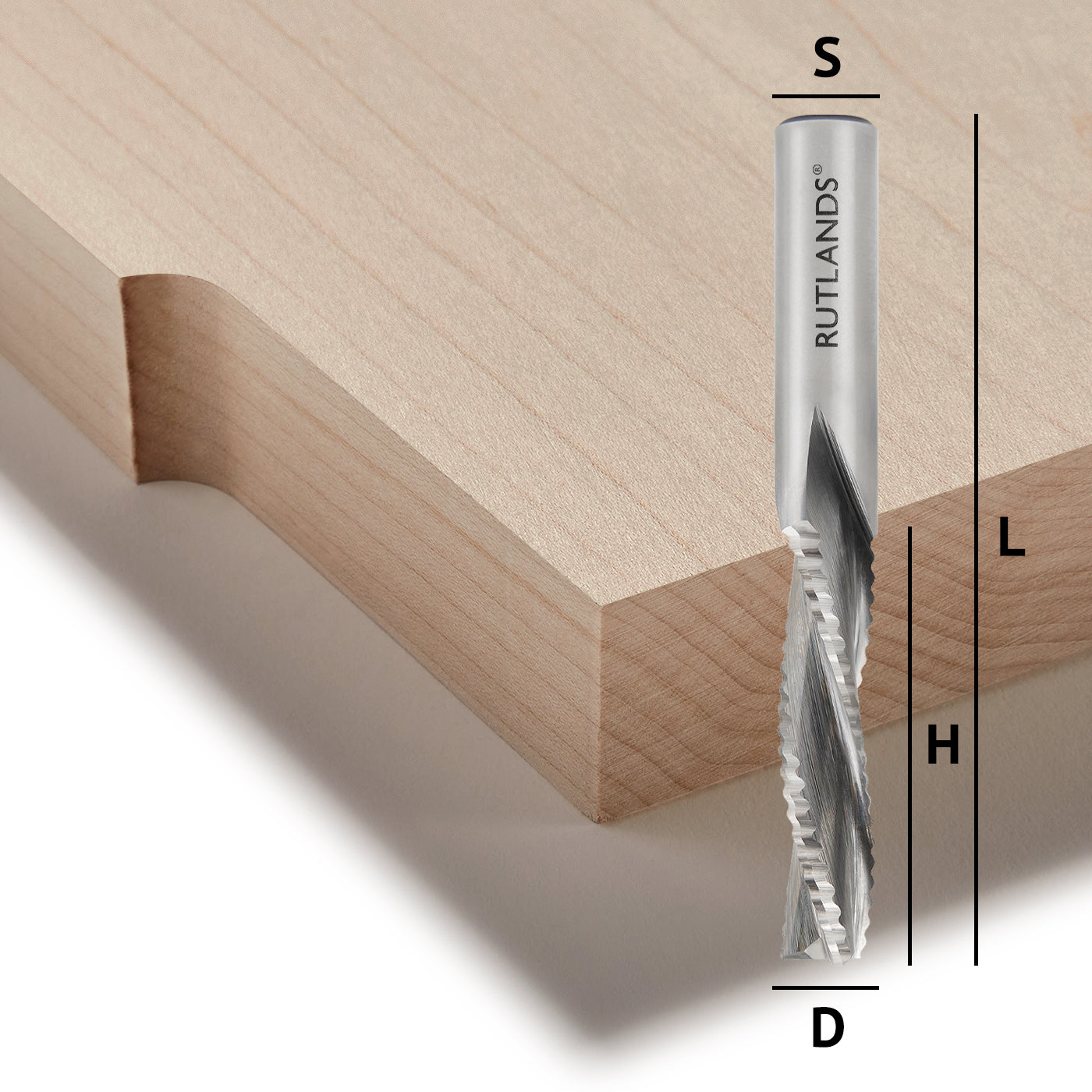 Solid Carbide - Spiral Chipbreaker Down Cut 2 Flute