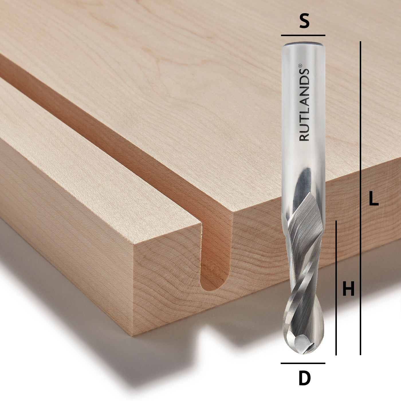 Solid Carbide - Spiral Ball End Up Cut 2 Flute