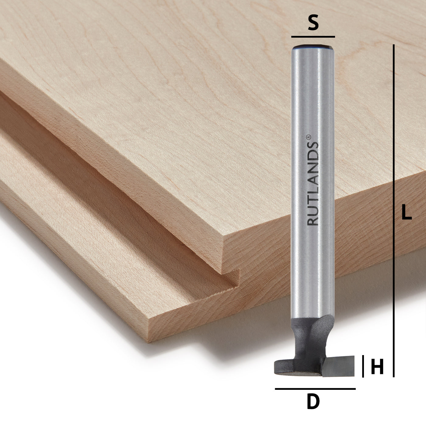 Router Bit - Floating Lettering - D=13mm H=3mm L=48mm S=1/4"