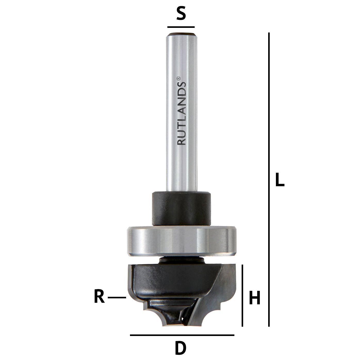 Router Bit - Classical Ogee - D=22mm H=12.7mm R=3.2mm L=59mm S=1/4"