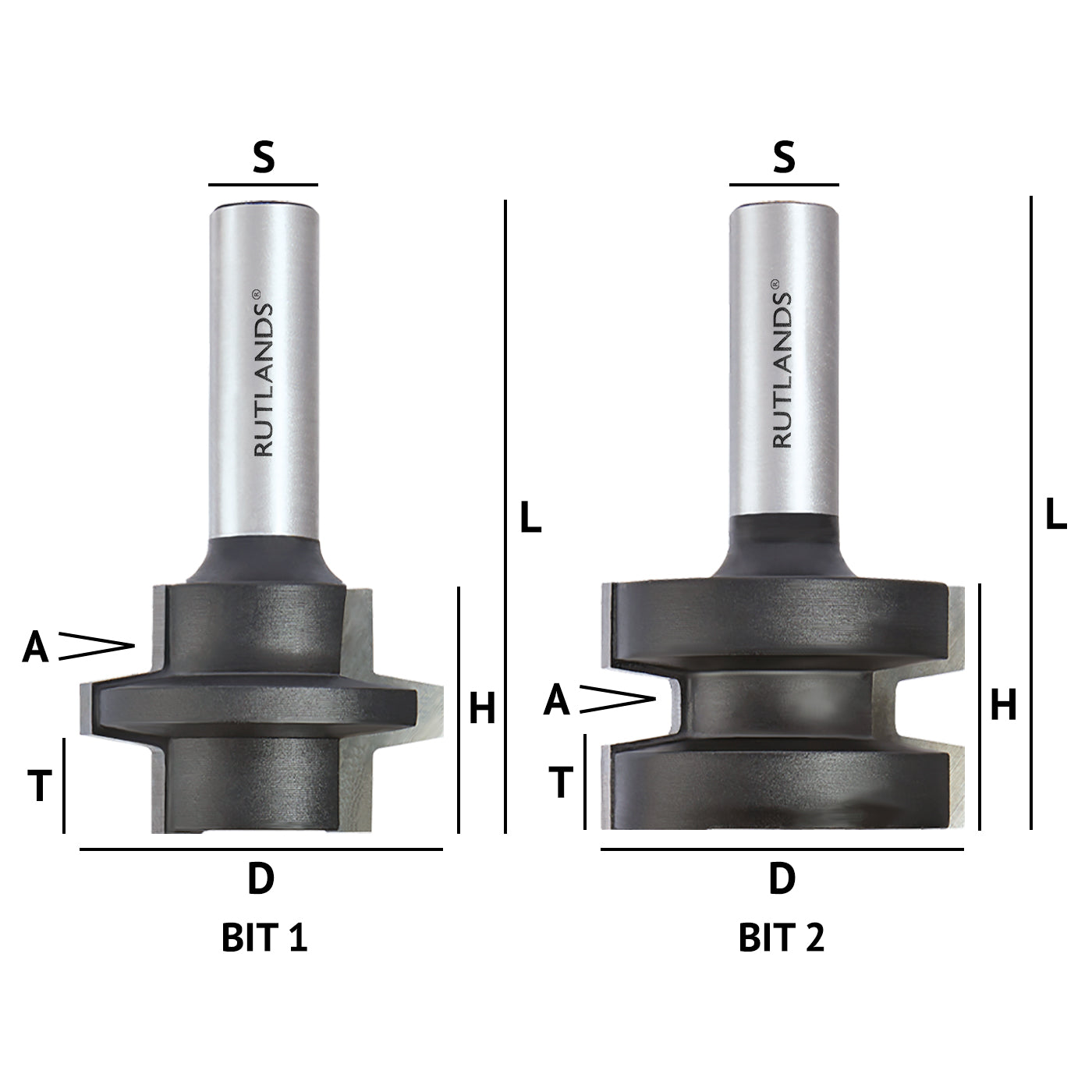 Router Bit Set - Tongue & Groove Wedge 