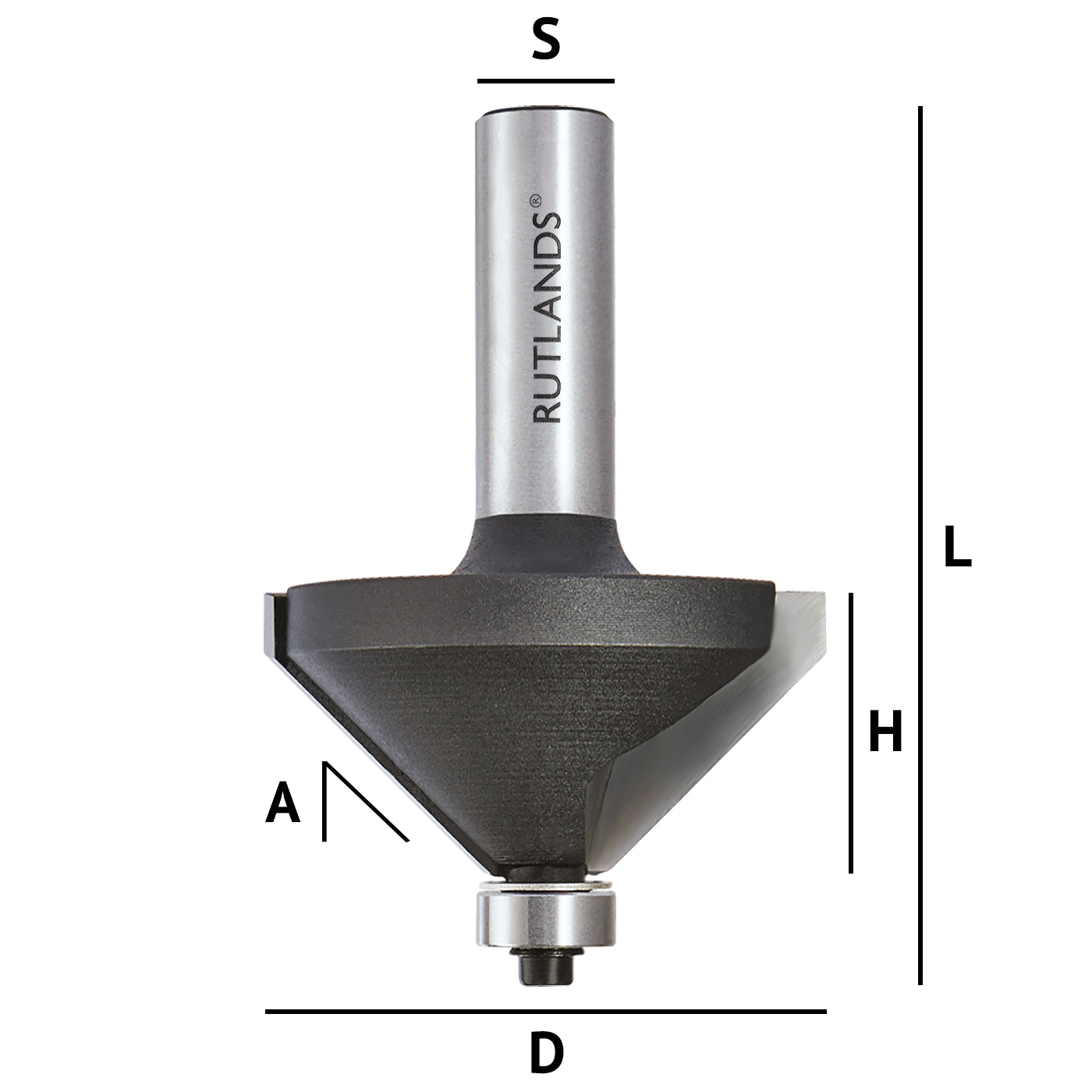 Router Bit Set - Bevel with Bearing 