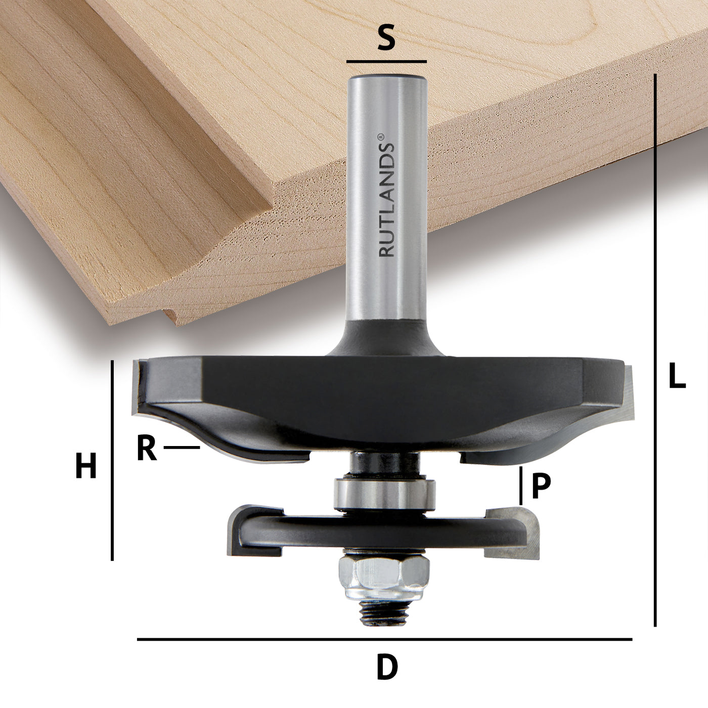 Router Bit Set - Raised Panel Door Set with Backcutter- Ogee