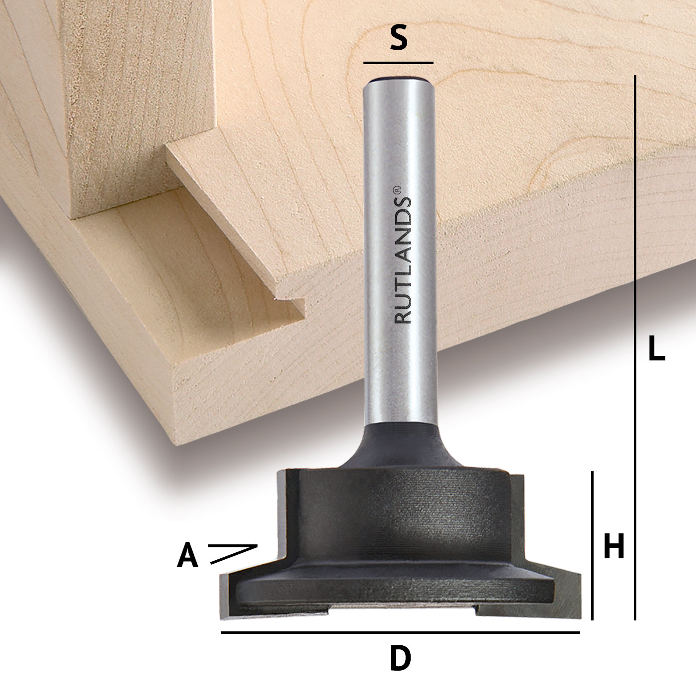 Router Bit Set - Raised Panel Door and Drawer Set with Backcutter  - Bevel 