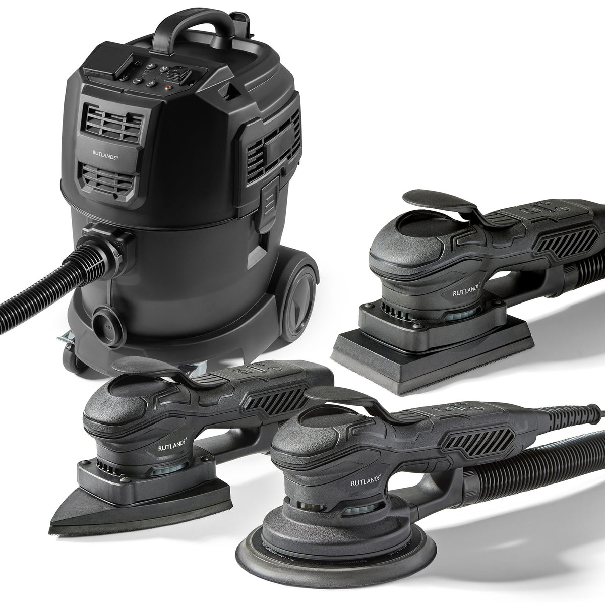 Brushless Random, Palm and Delta Orbital Sanders with M Class Dust Extractor - 25 Litre