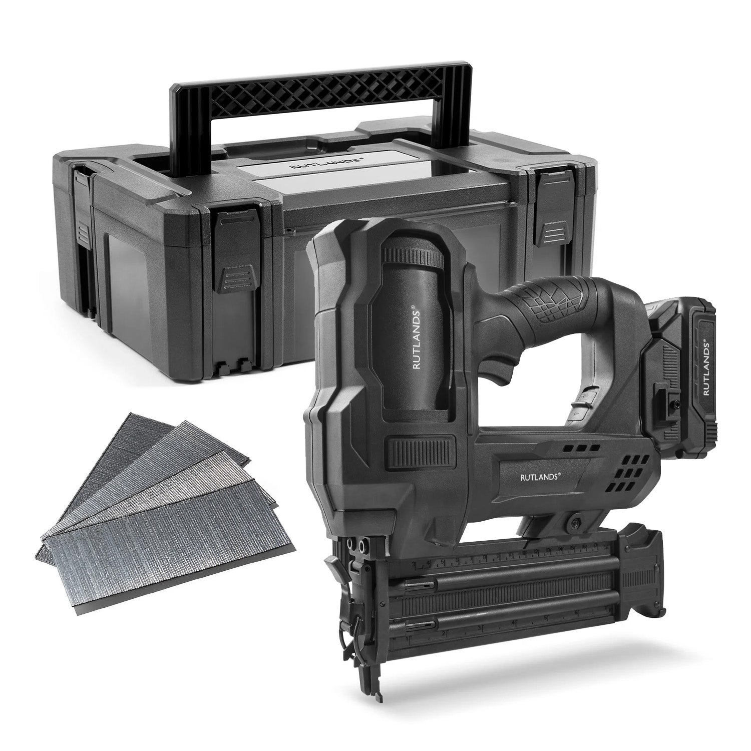 Cordless 18V Finish Nailer 18 Gauge - 15mm to 50mm with 15,000 Nails and Storage Case