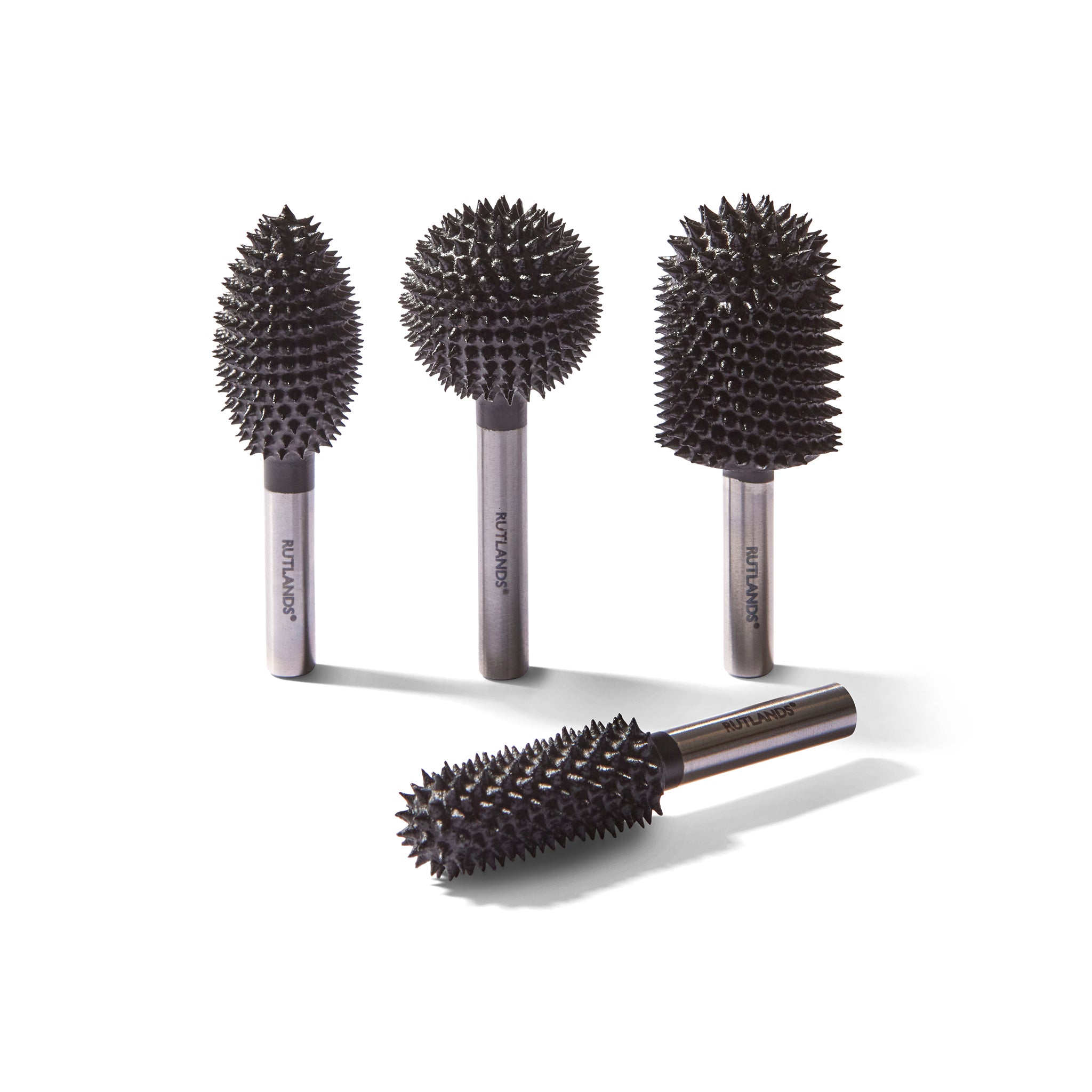 Carbide Rotary Carving Burrs - 6.35mm Shank - Set of 4