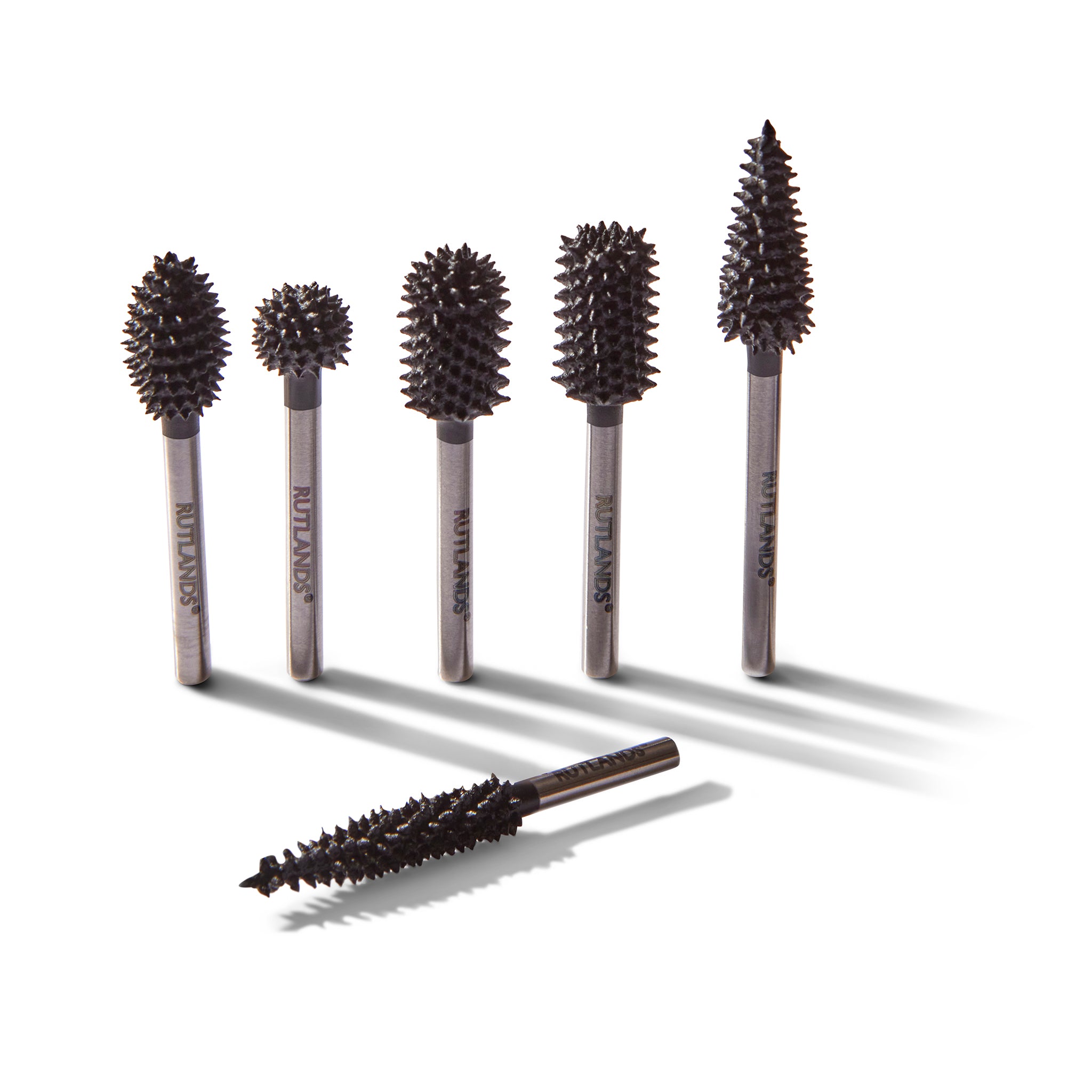 Carbide Rotary Carving Burrs - 3.2mm Shank - Set of 6