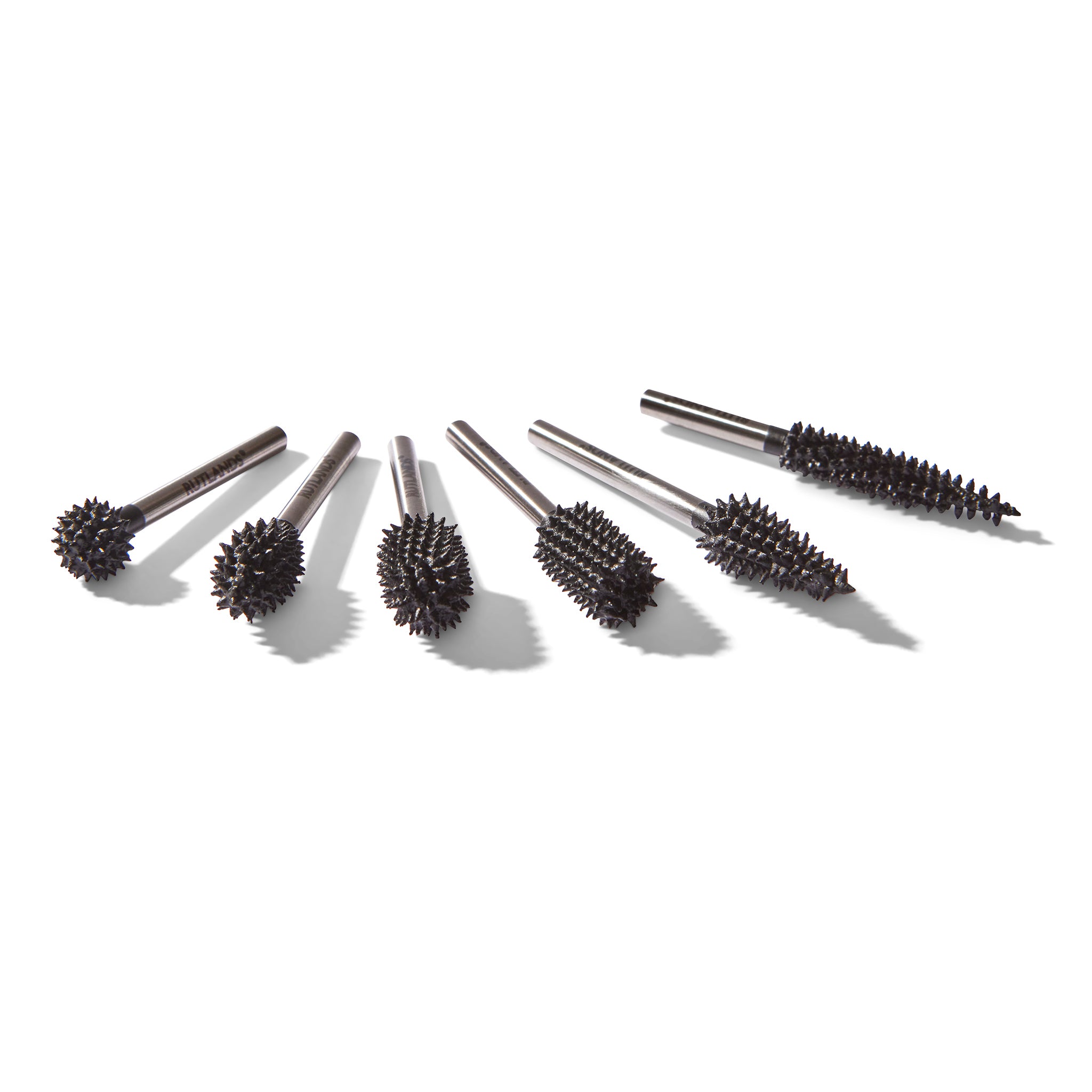 Carbide Rotary Carving Burrs - 3.2mm Shank - Set of 6