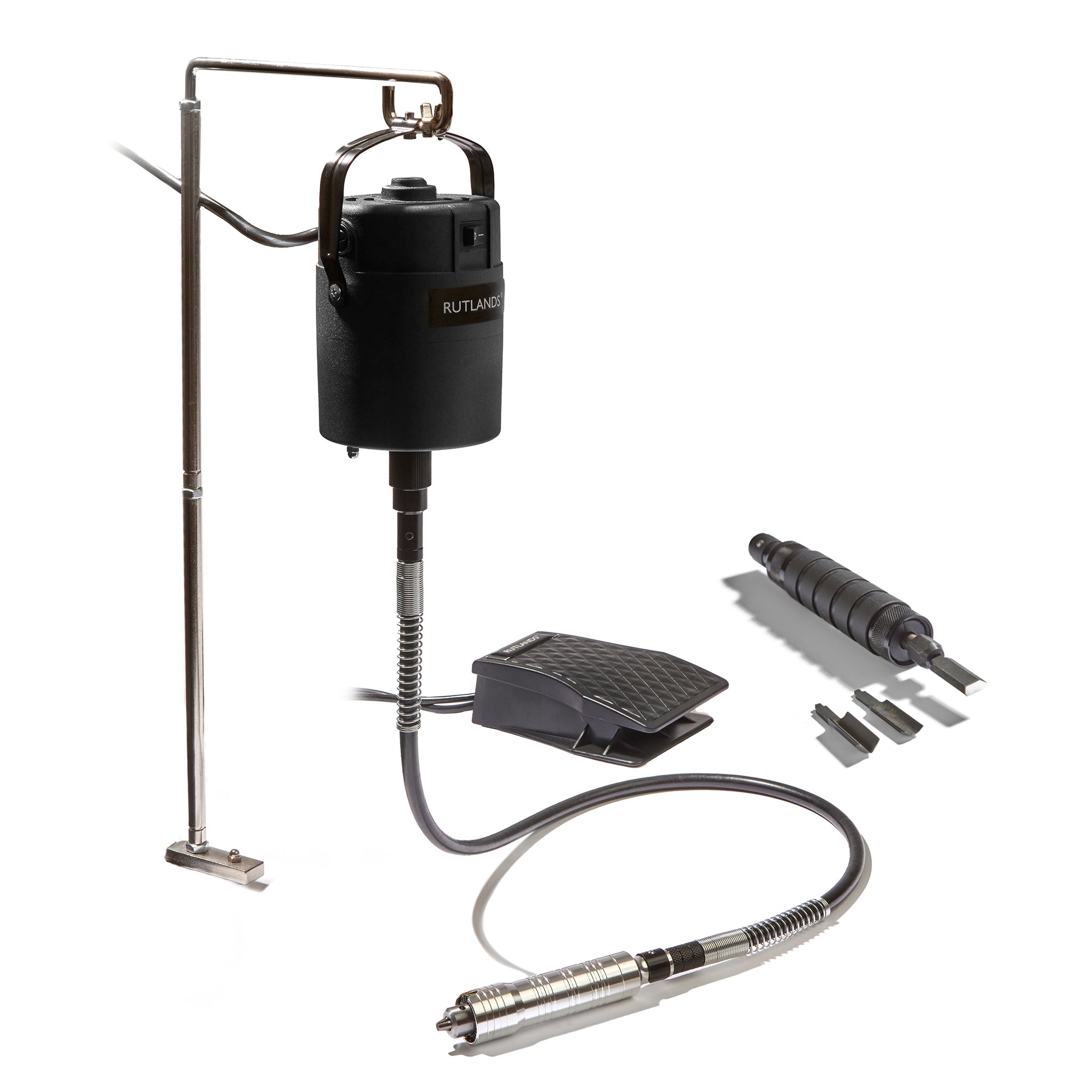 Hanging Rotary Tool with Flex Shaft and Reciprocating Handpiece
