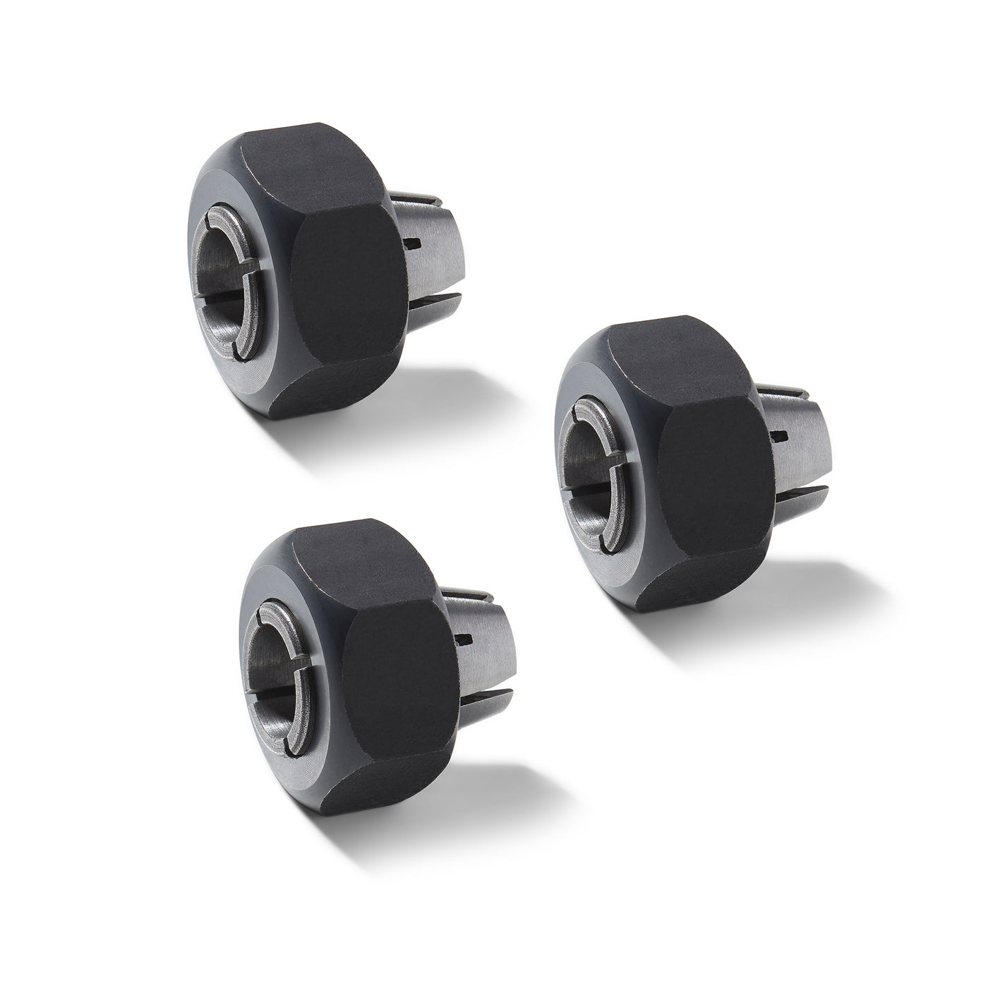 Router Motor Collets and Nuts - Set of 3 (6mm, 8mm, 12mm)