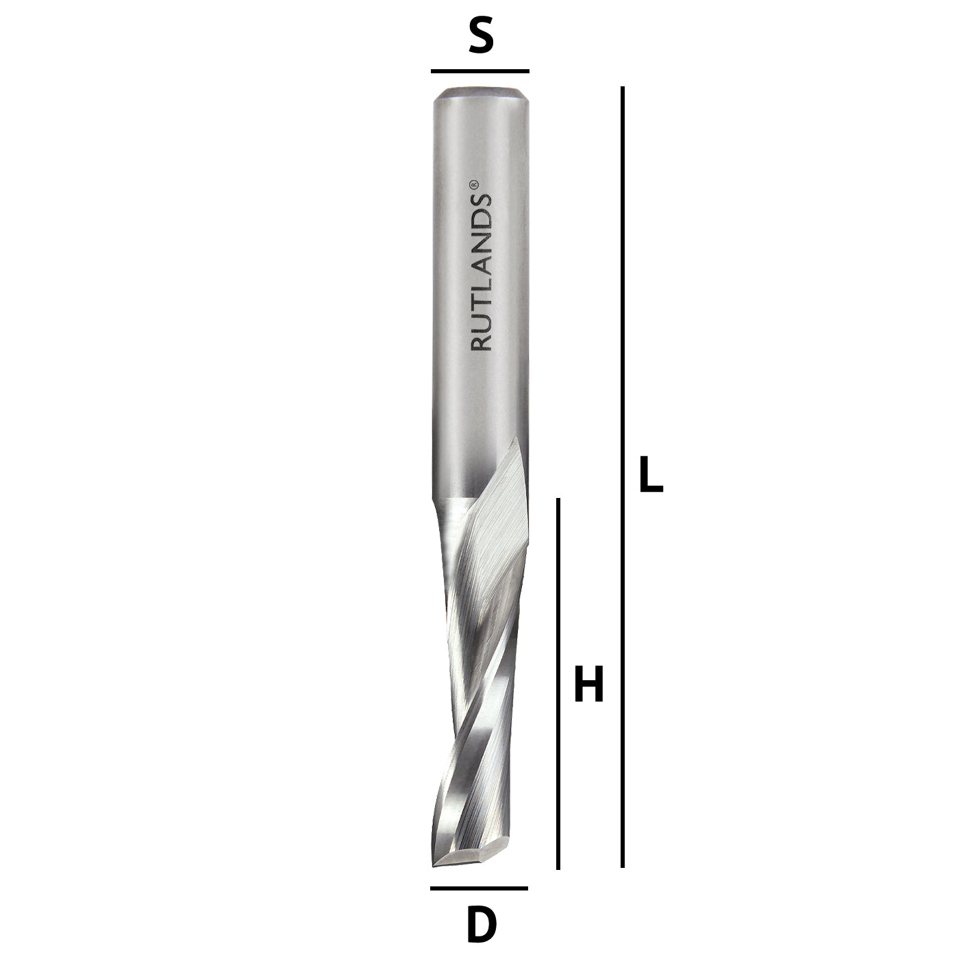 Solid Carbide - Spiral Up Cut 1 Flute