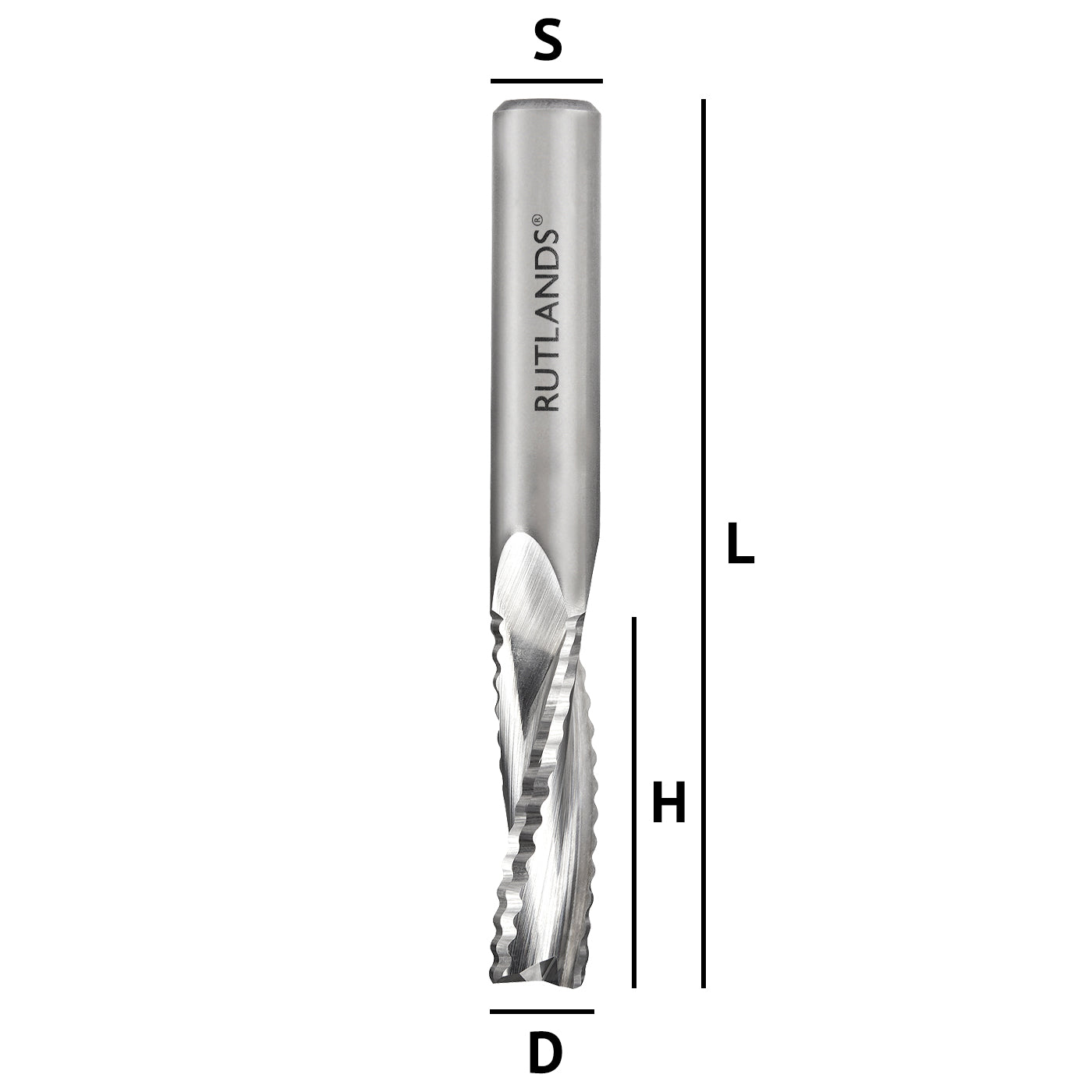 Solid Carbide Router Bit - Spiral Chipbreaker Up Cut 3 Flute