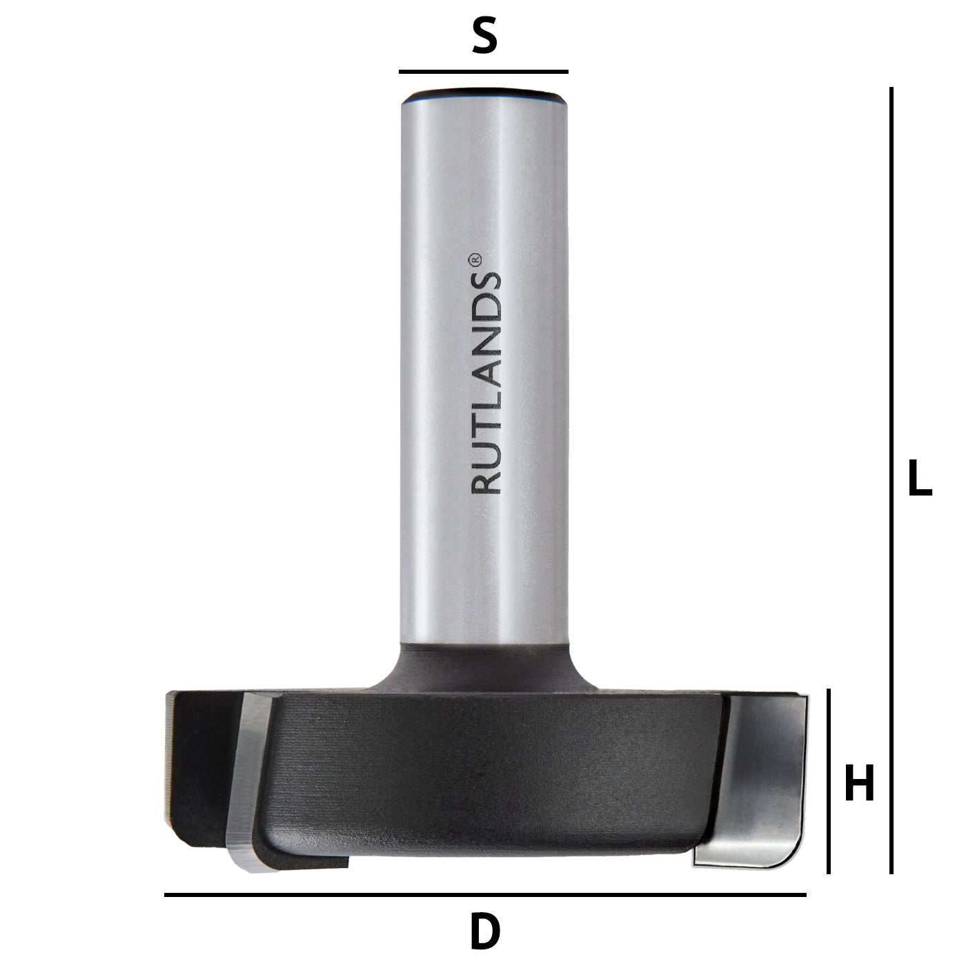 Router Bit - Surface Trim 3 Flute - D=50mm H=13mm L=58mm S=1/2"