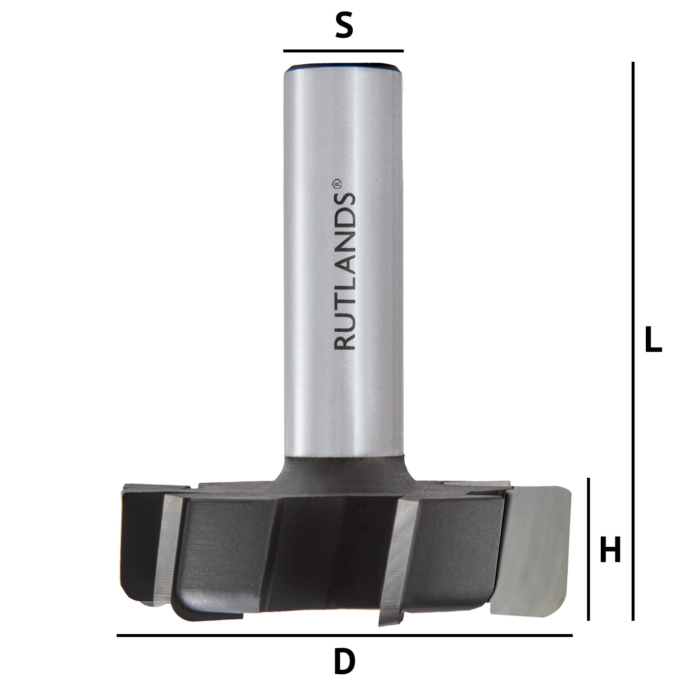 Router Bit - Surface Trim 6 Flute - D=50mm H=13mm L=58mm S=1/2"