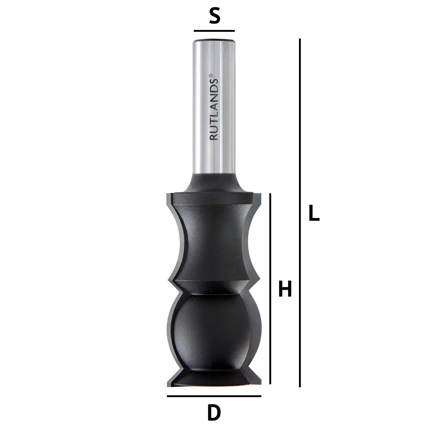 Router Bit - Crown Moulding - D=28.6mm H=57.2mm L=101.6mm S=1/2"