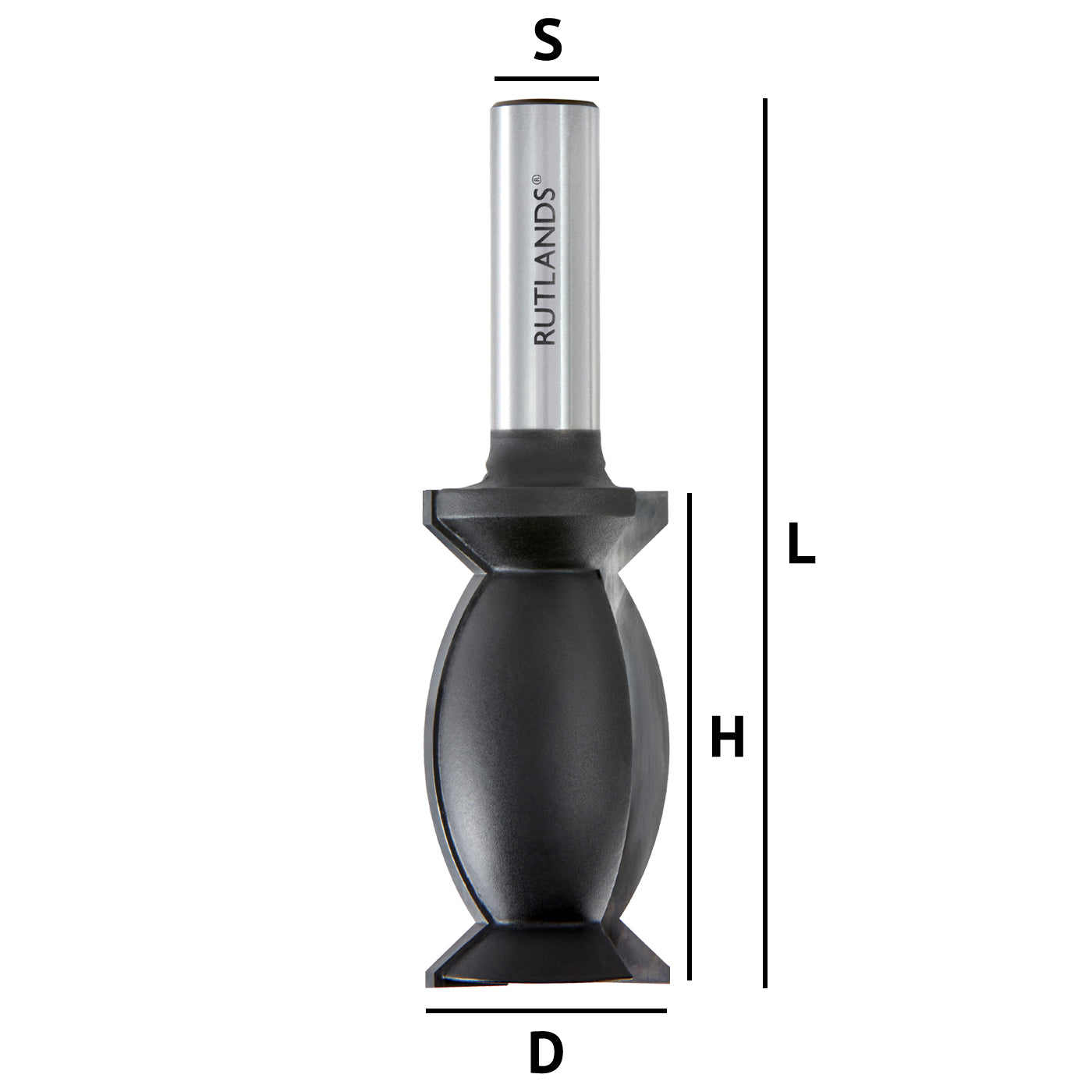 Router Bit - Crown Moulding - D=28.6mm H=57.2mm L=101.6mm S=1/2"