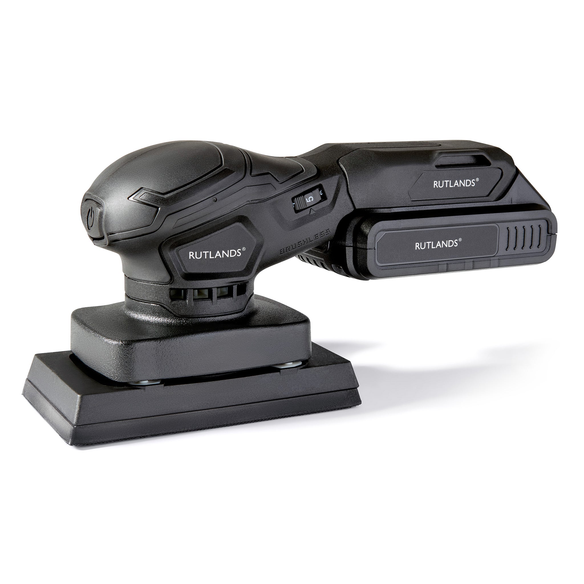 Brushless Cordless 20V Palm Orbital Sander - 81mm x 133mm, 1.5mm Orbit