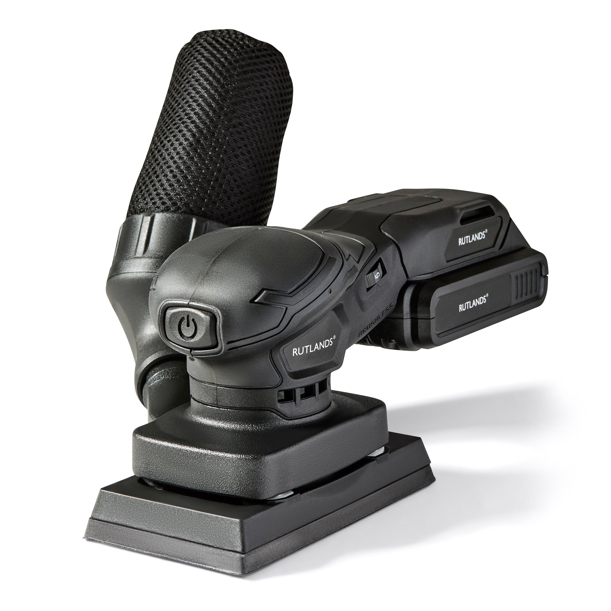 Brushless Cordless 20V Palm Orbital Sander - 81mm x 133mm, 1.5mm Orbit
