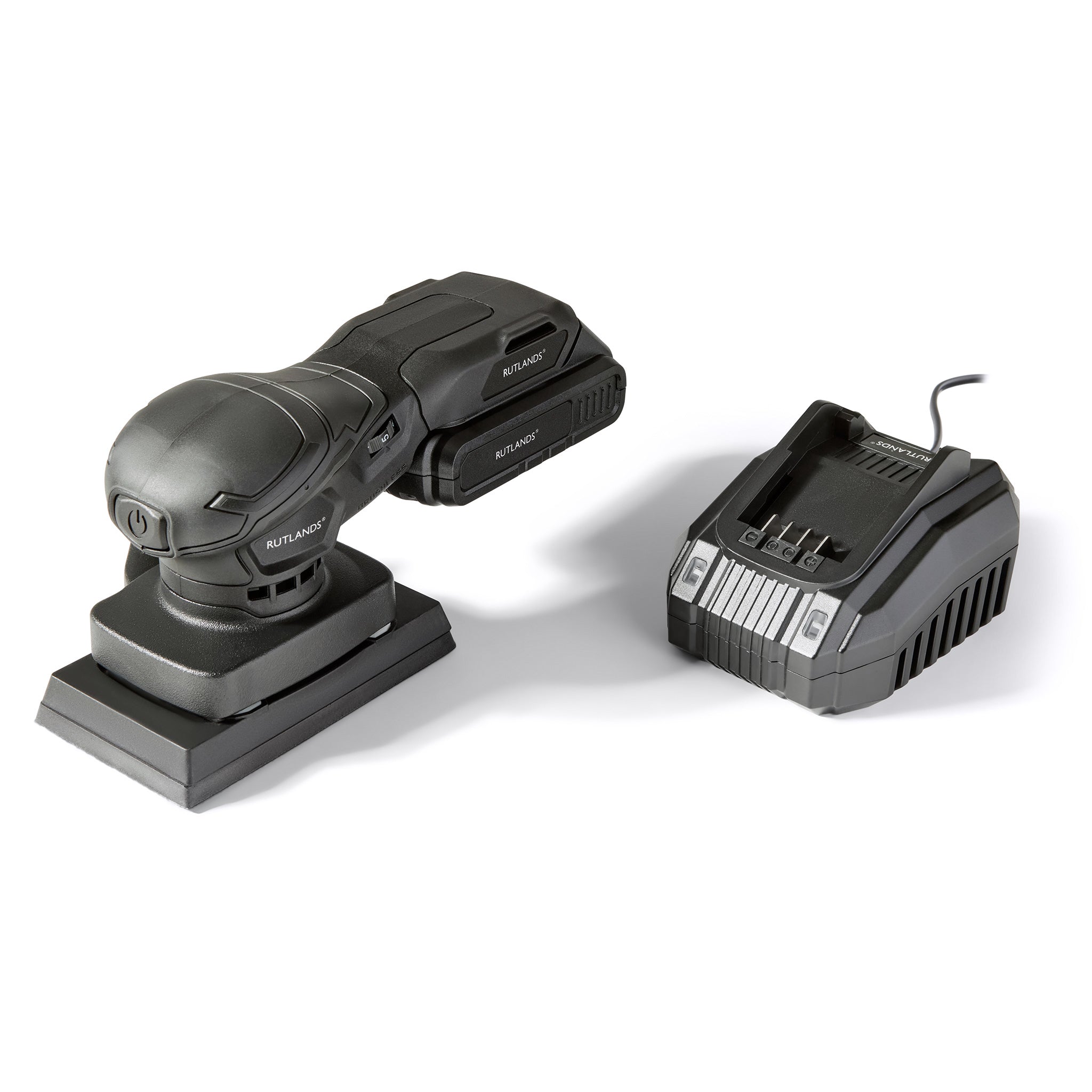 Brushless Cordless 20V Palm Orbital Sander - 81mm x 133mm, 1.5mm Orbit
