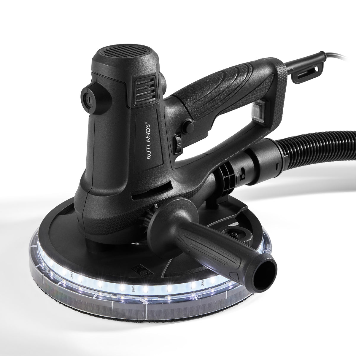 Handheld Rotary Drywall Sander - 225mm with Integrated Dust Extraction System