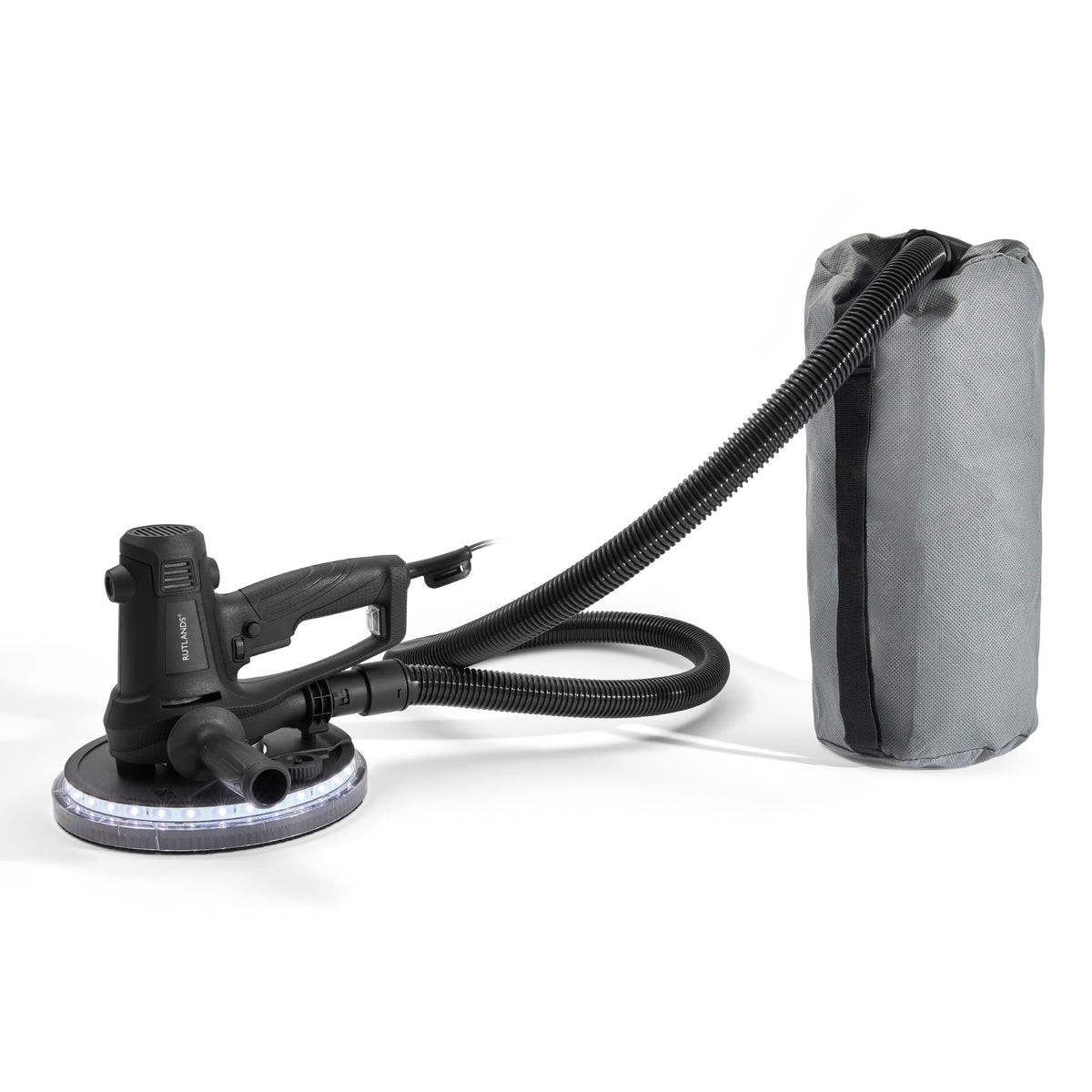 Handheld Rotary Drywall Sander - 225mm with Integrated Dust Extraction System