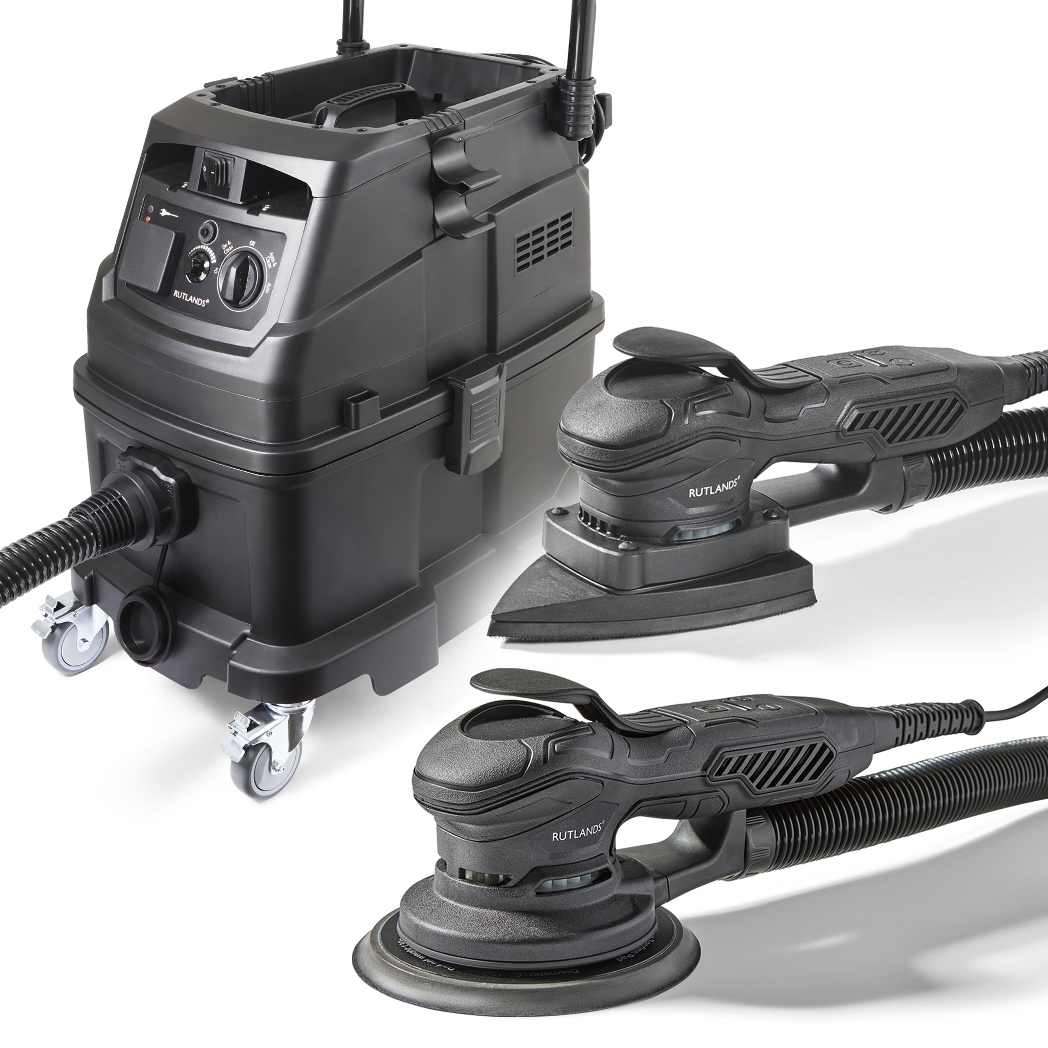 Brushless Random and Delta Orbital Sanders with M Class Dust Extractor - 40 Litre