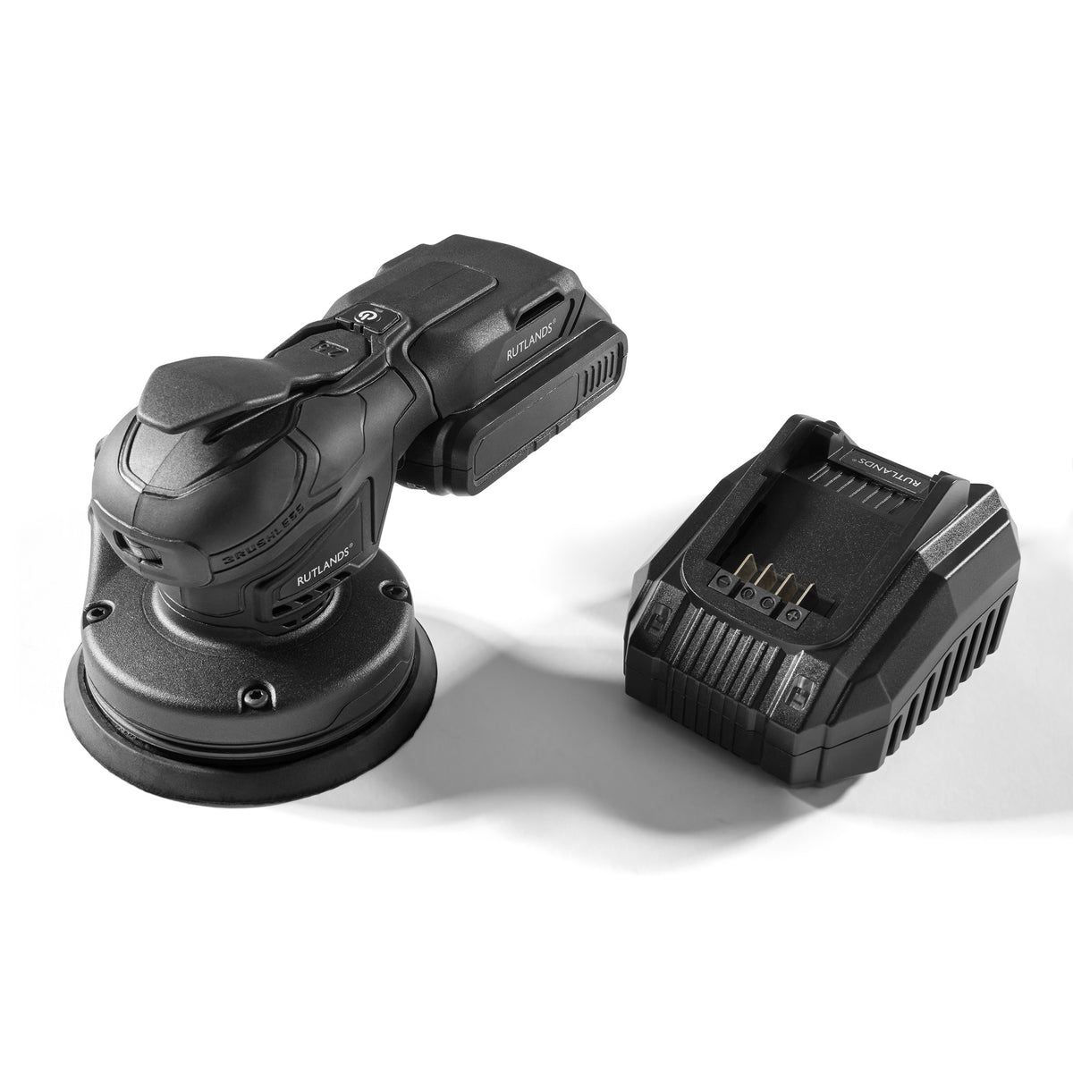 Brushless Cordless 20V Random and Palm Orbital Sanders with 100 Net Abrasive Sheets & Storage Case