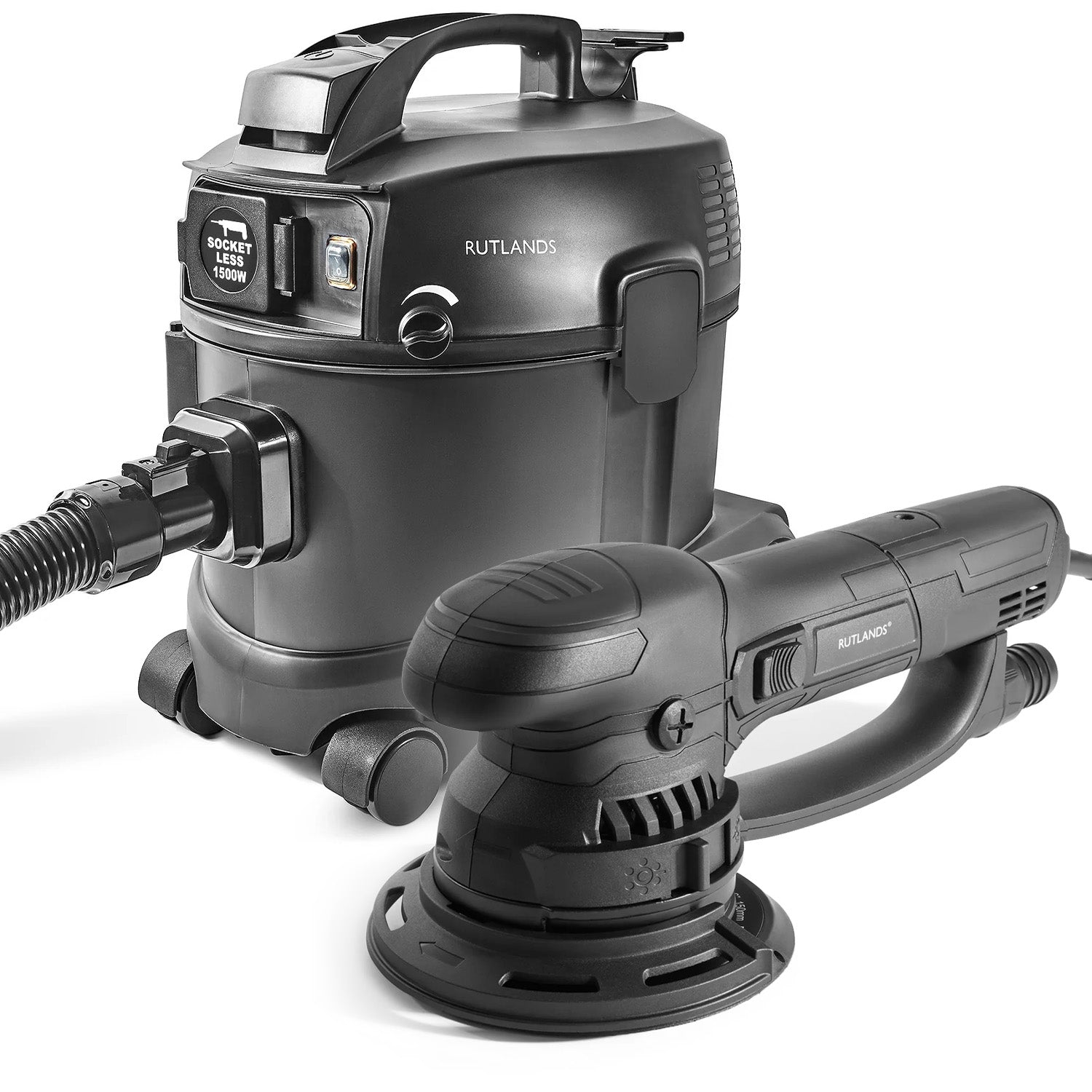 Random Orbital Sander with Turbo Gear Drive with Dust Extractor - 10 Litre