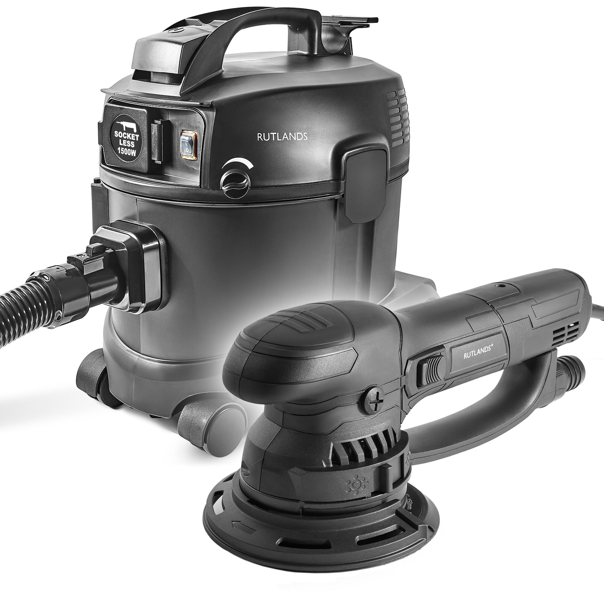 Random Orbital Sander with Turbo Gear Drive with Dust Extractor - 10 Litre