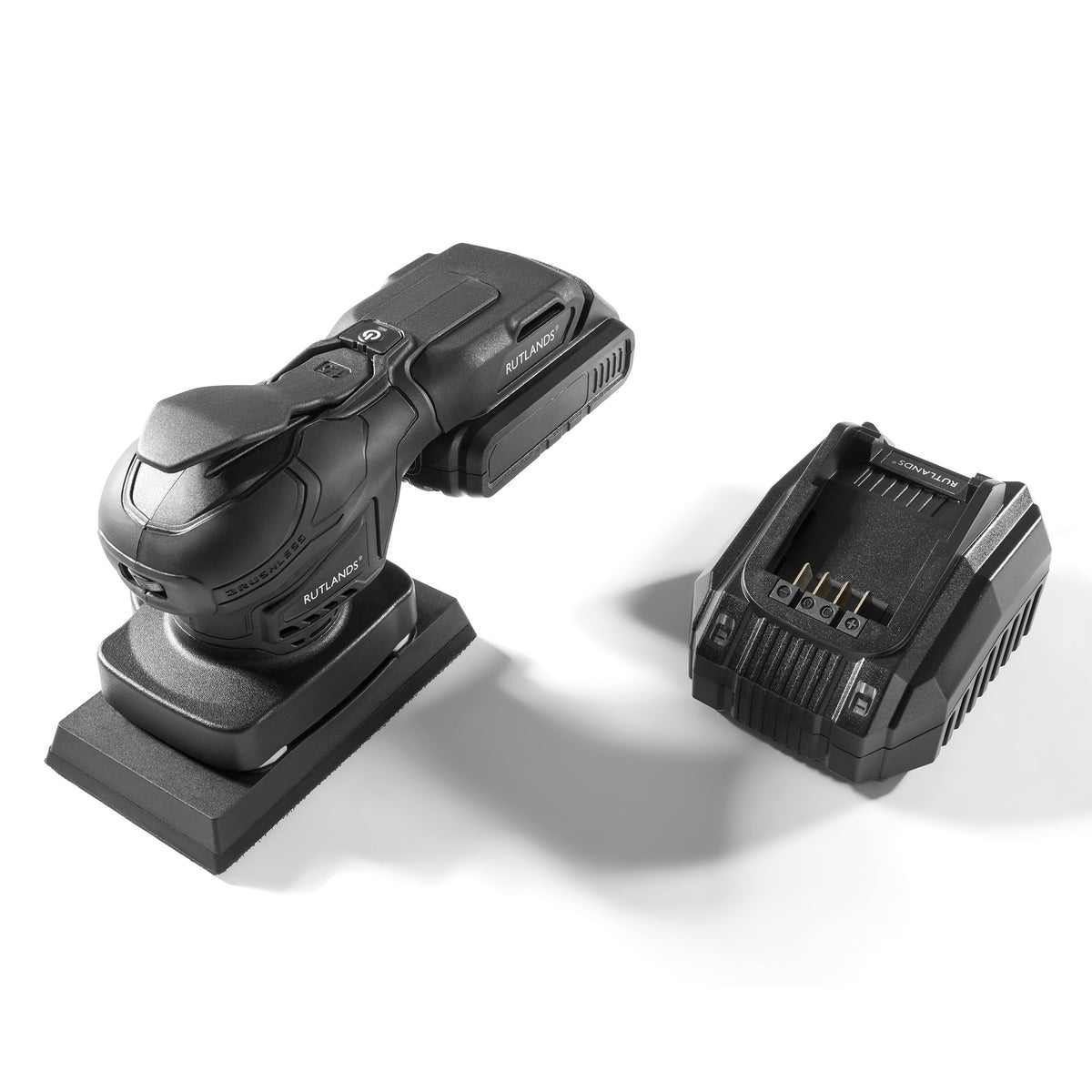 Brushless Cordless 20V Palm Orbital Sander - 81mm x 133mm, 1.5mm Orbit