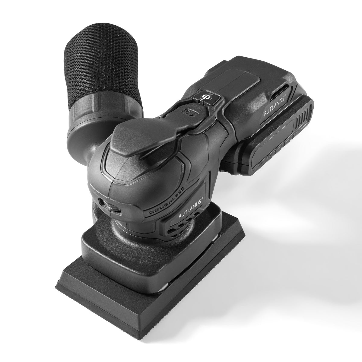 Brushless Cordless 20V Palm Orbital Sander - 81mm x 133mm, 1.5mm Orbit