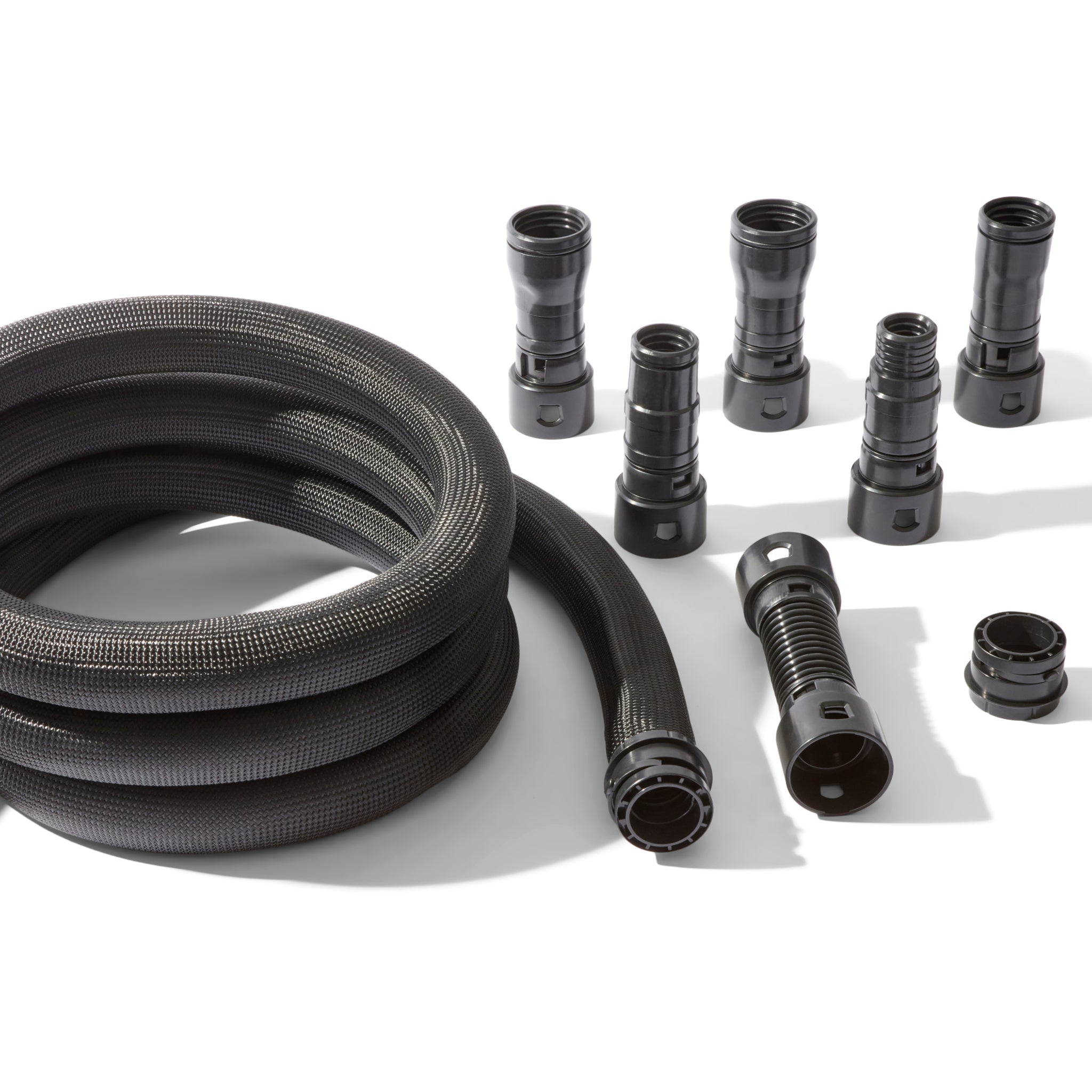 Power Tool Dust Hose Fast-Click Kit with Braided Hose - 3.5m