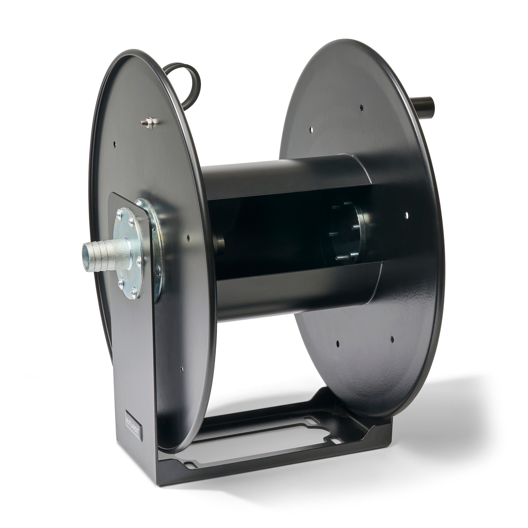 Hose Reel with Power Tool Dust Extraction Hose and Fast-Click Adaptors - 10m